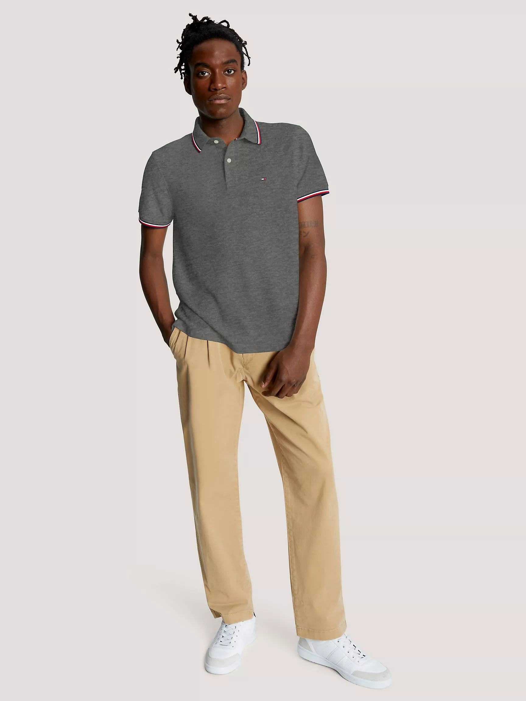 Мужское поло Tommy Hilfiger, Влагоотводящее поло Tommy стандартного кроя