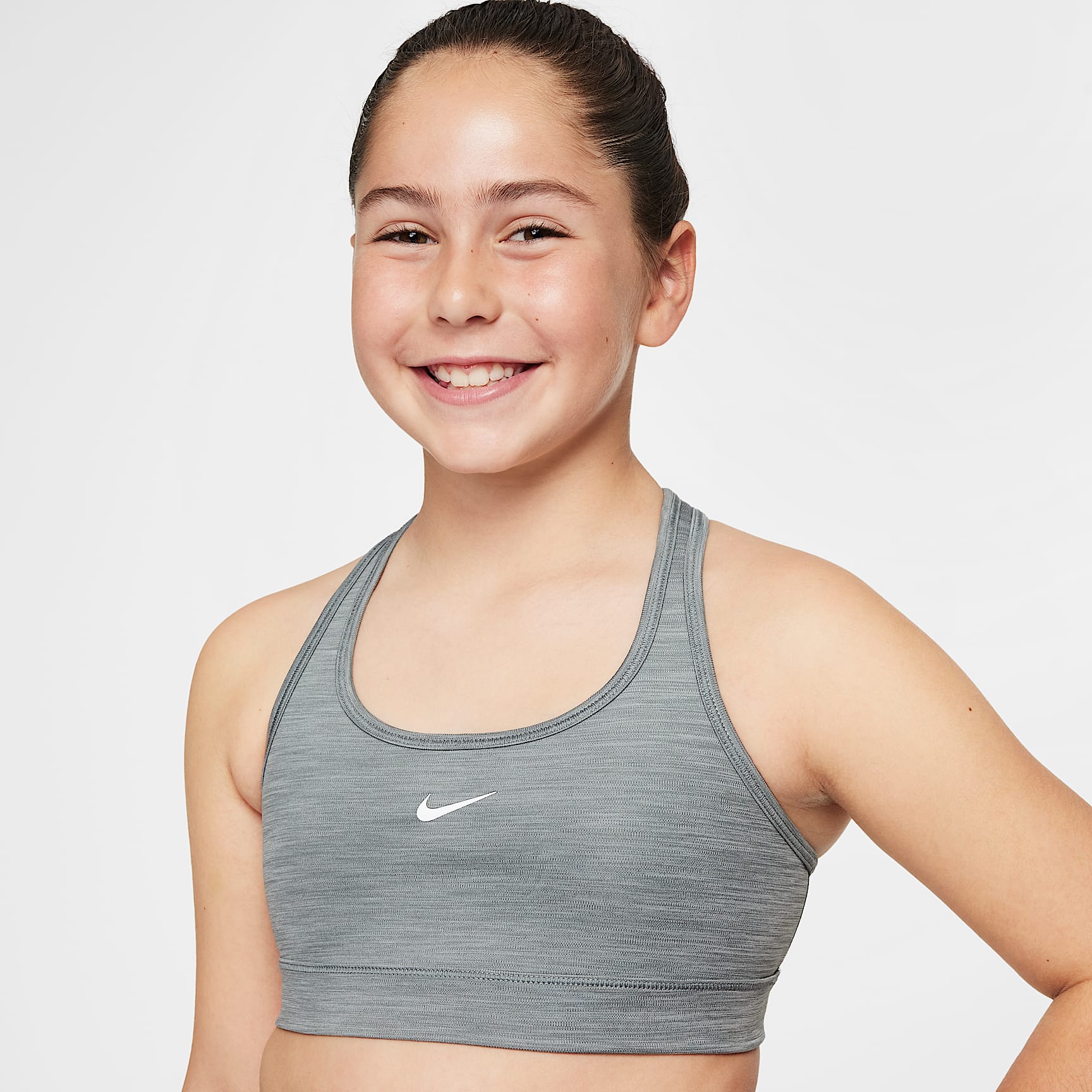 Nike Swoosh Girls' Sports Bra (Extended Size)