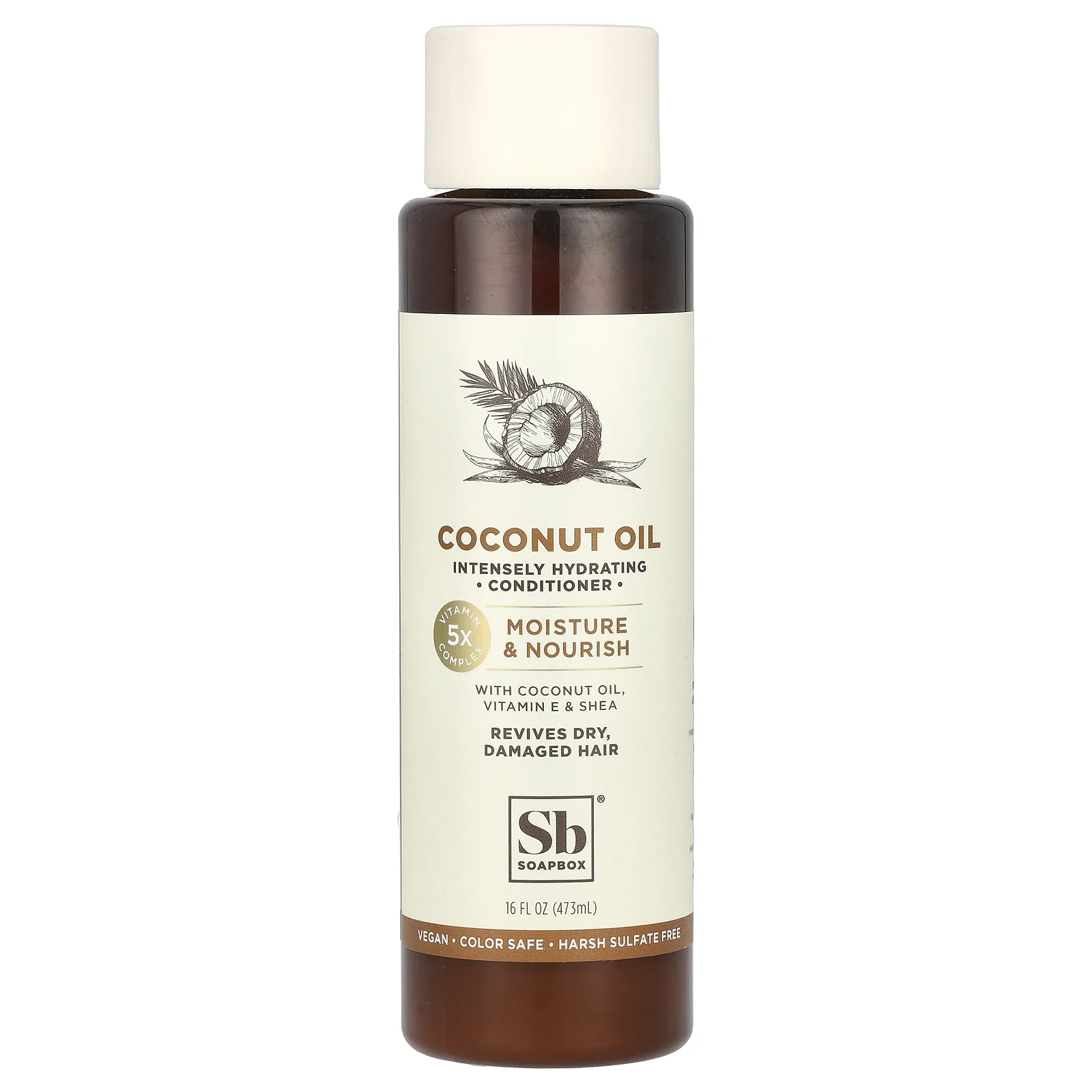 Soapbox, Кондиционер с кокосовым маслом, увлажнение и питание, 473 мл (16 жидк. Унций)
