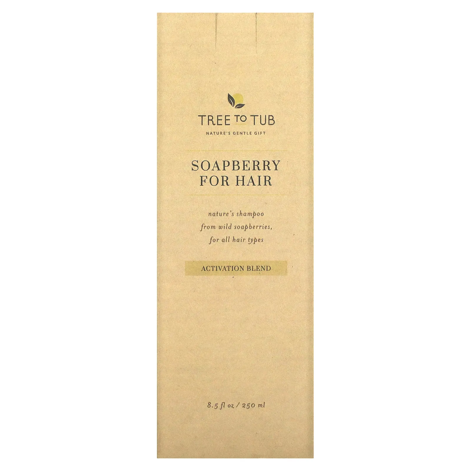 Tree To Tub, шампунь для густоты волос, с биотином и кофеином, для придания объема и восстановления тонких волос и чувствительной кожи головы, чайное дерево, 250 мл (8,5 жидк. унции)