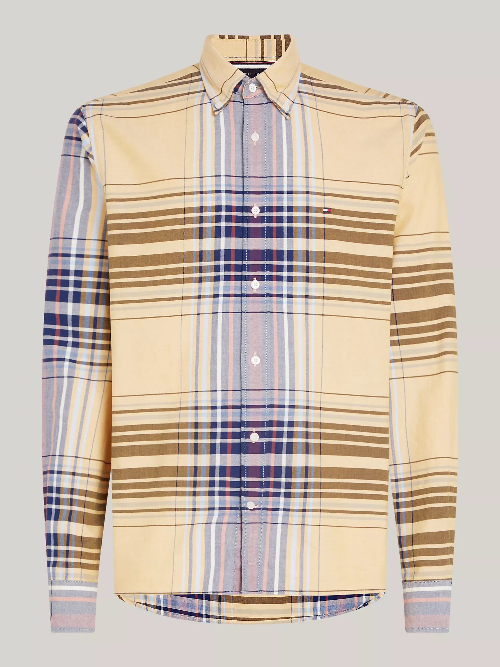 Мужская рубашка Tommy Hilfiger, Рубашка стандартного кроя из оксфорда в клетку