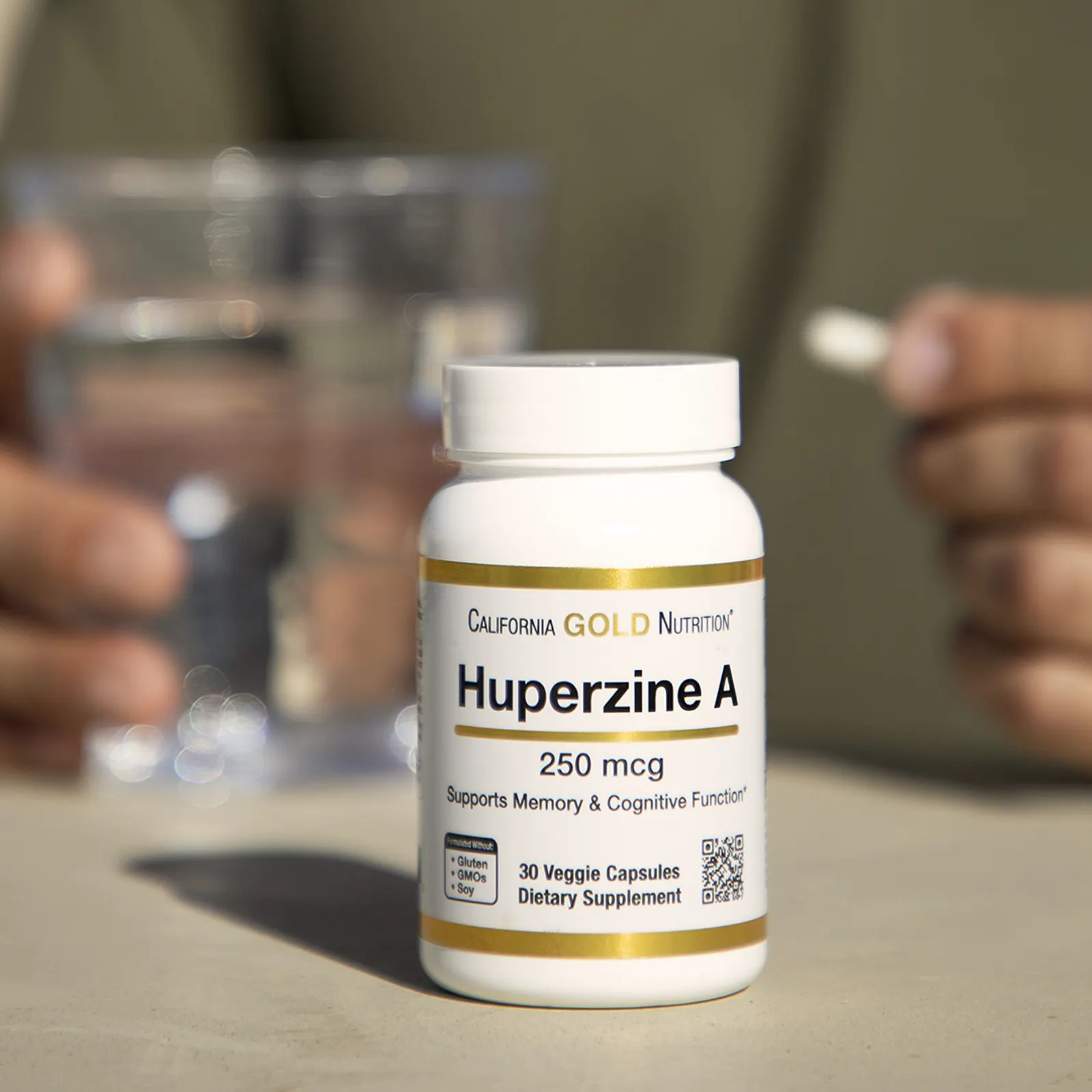 California Gold Nutrition, гуперзин А, 250 мкг, 30 растительных капсул