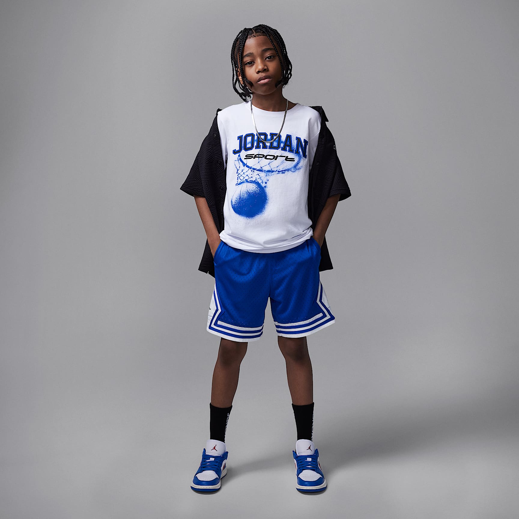 Jordan Dri-FIT Sport Big Kids' Hoop T-Shirt