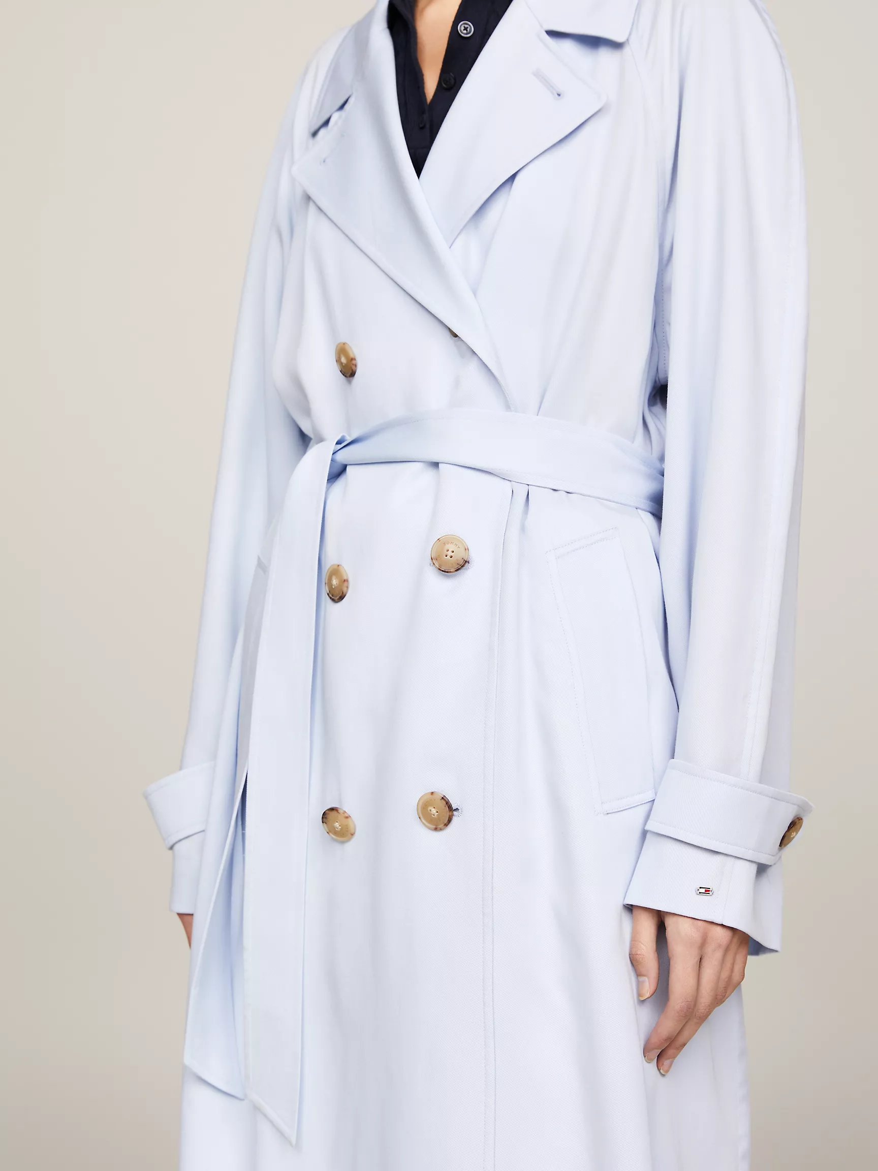 Женское пальто Tommy Hilfiger, Двубортный тренч свободного кроя