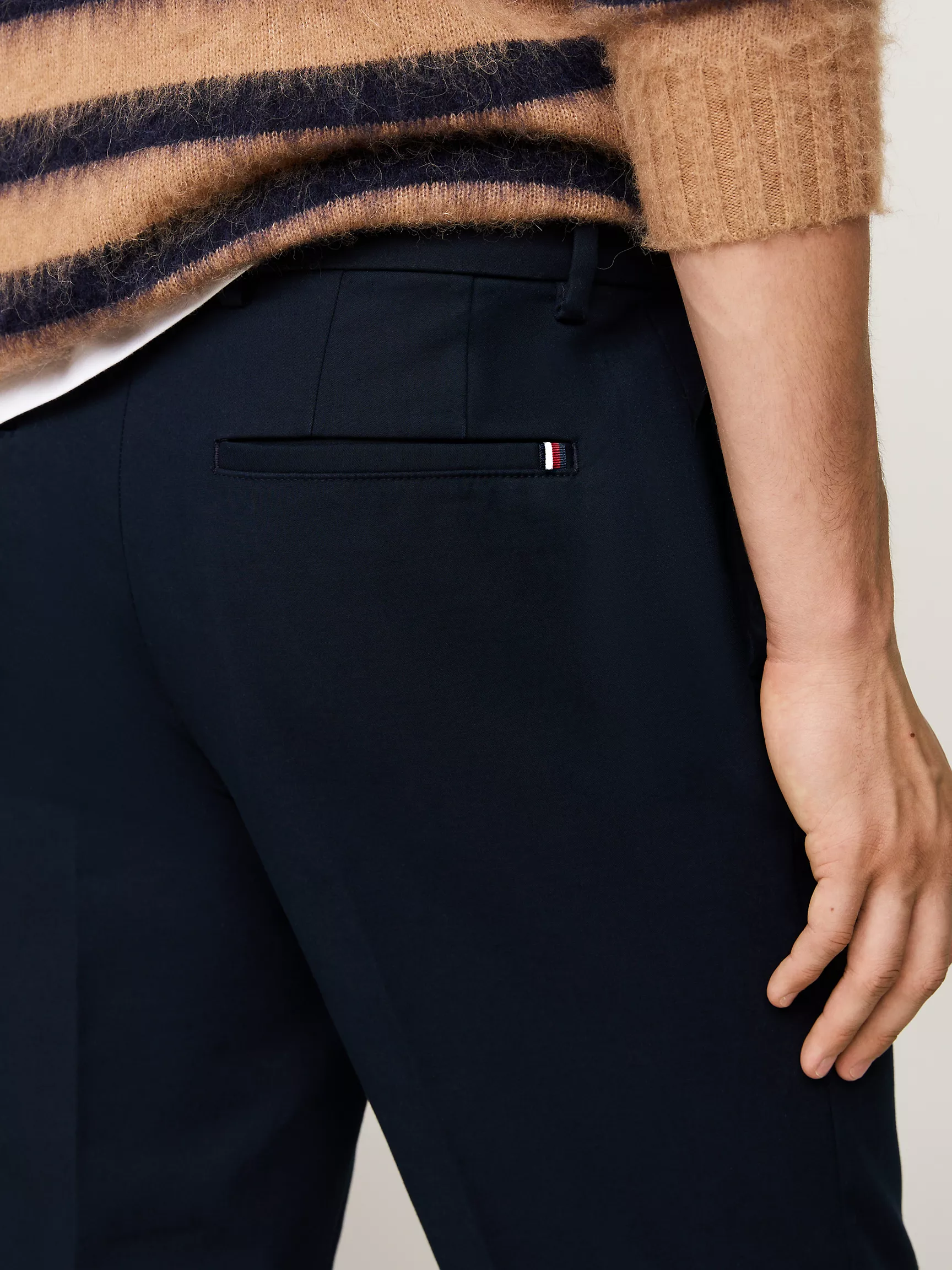 Мужские брюки Tommy Hilfiger, Прямые брюки чинос из эластичного хлопка