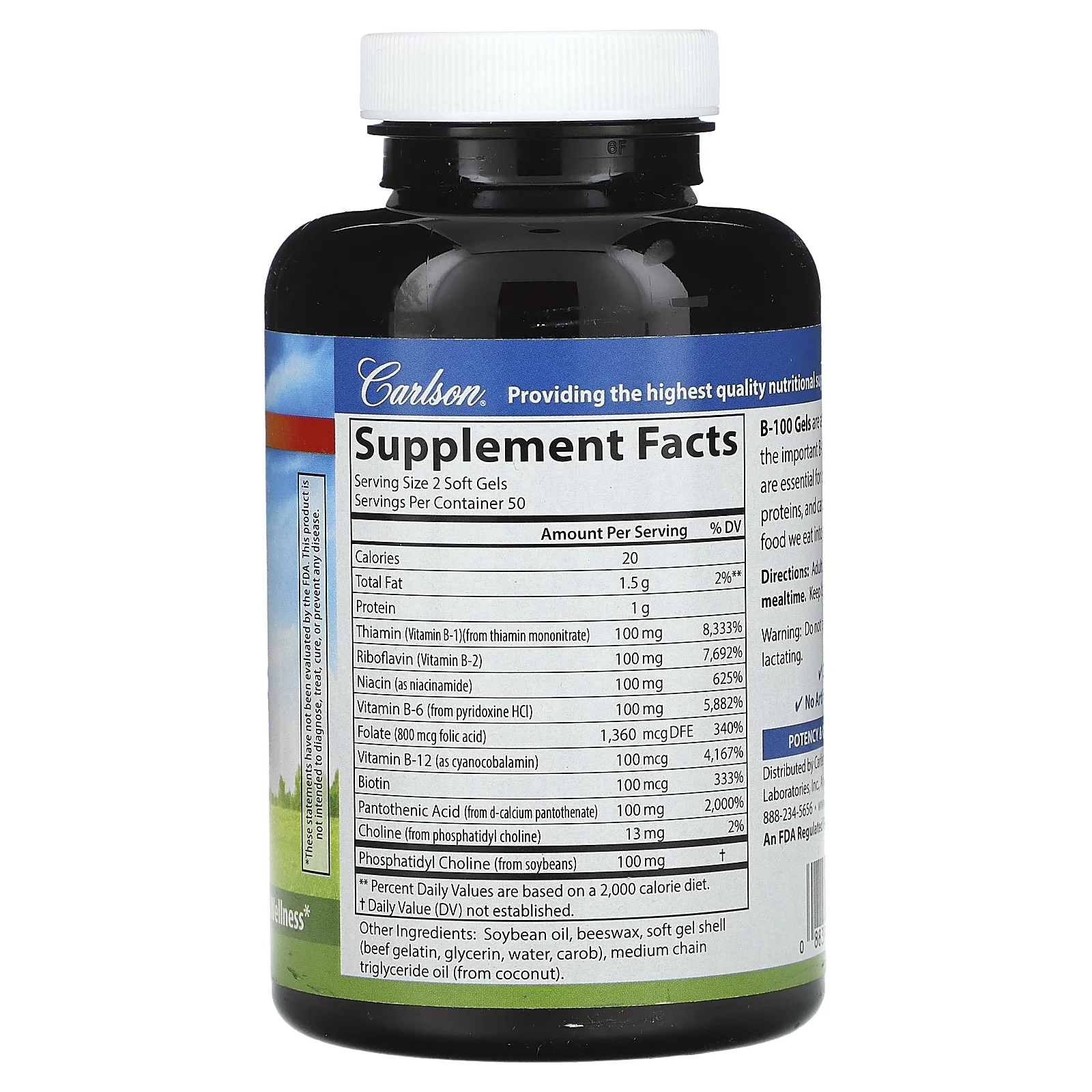 Carlson, B-100`` 100 мягких таблеток