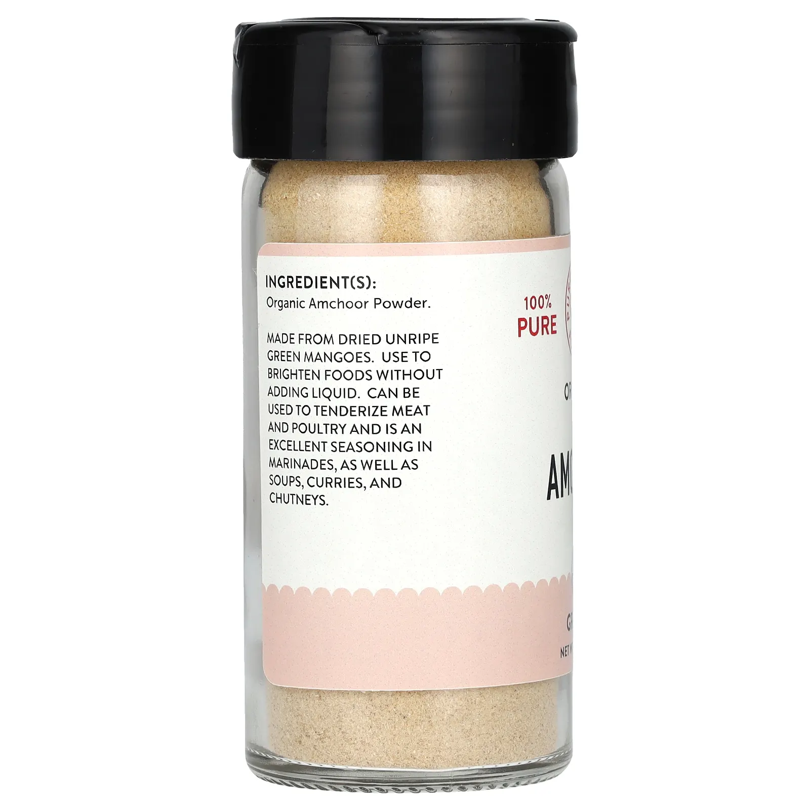 Pure Indian Foods, Amchoor, органический продукт, молотый, 70 г (2,5 унции)