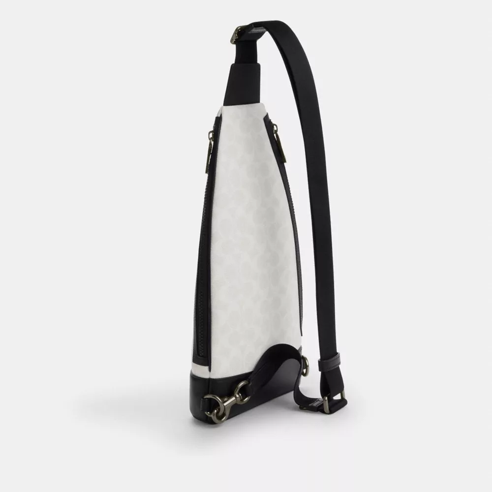 Сумка COACH Dominic Sling Pack In Signature Canvas