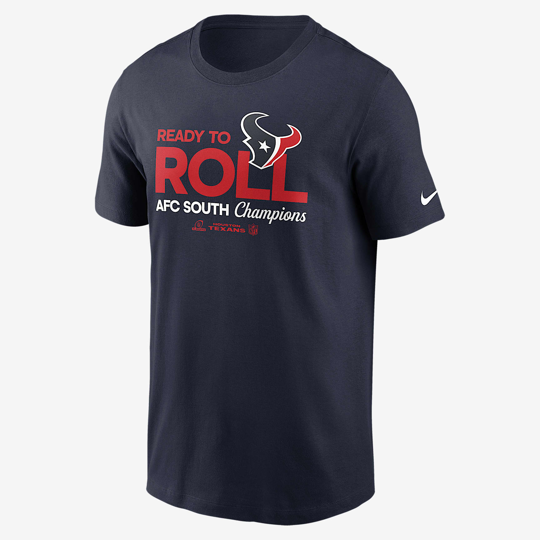 Houston Texans 2024 AFC South Champions Trophy Collection Men's Nike NFL T-Shirt
