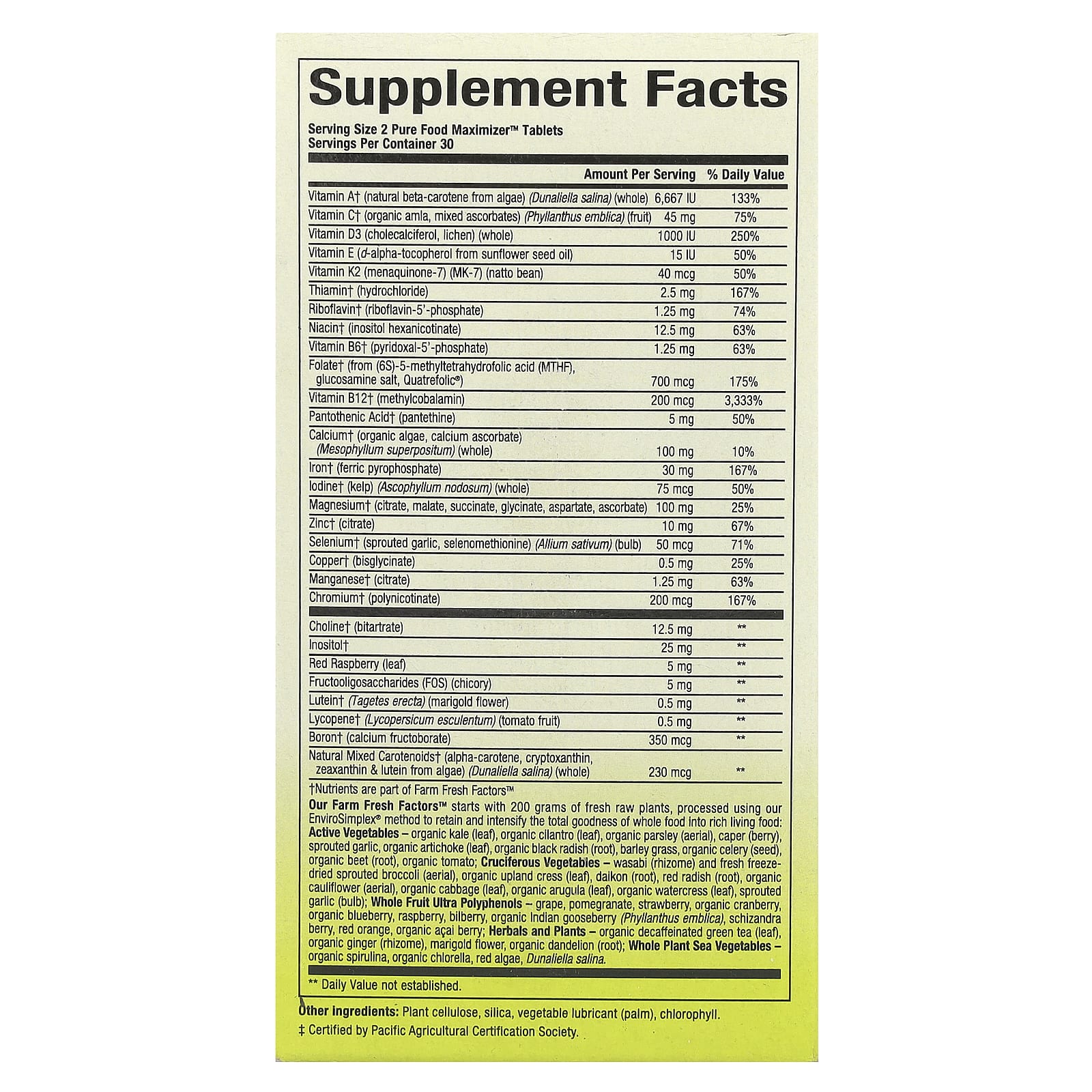 Natural Factors, Whole Earth & Sea, мультивитаминный и минеральный комплекс для беременных женщин, 60 таблеток