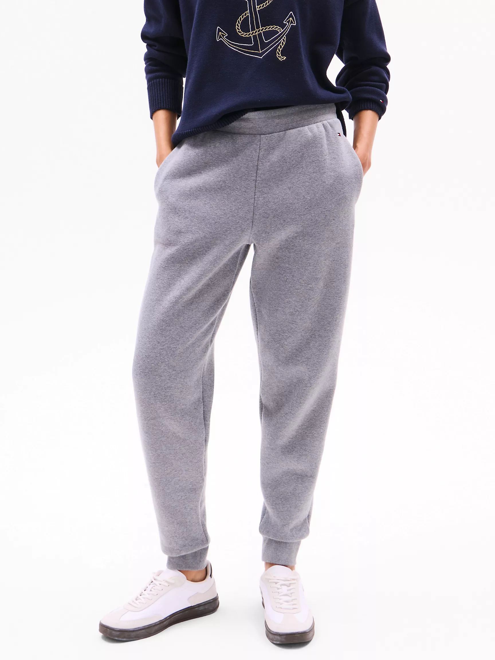 Женские брюки Tommy Hilfiger, Свободные однотонные спортивные брюки