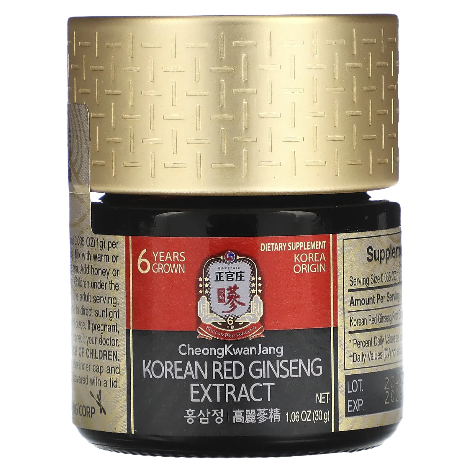 CheongKwanJang, экстракт корейского красного женьшеня, 30 г (1,06 унции)