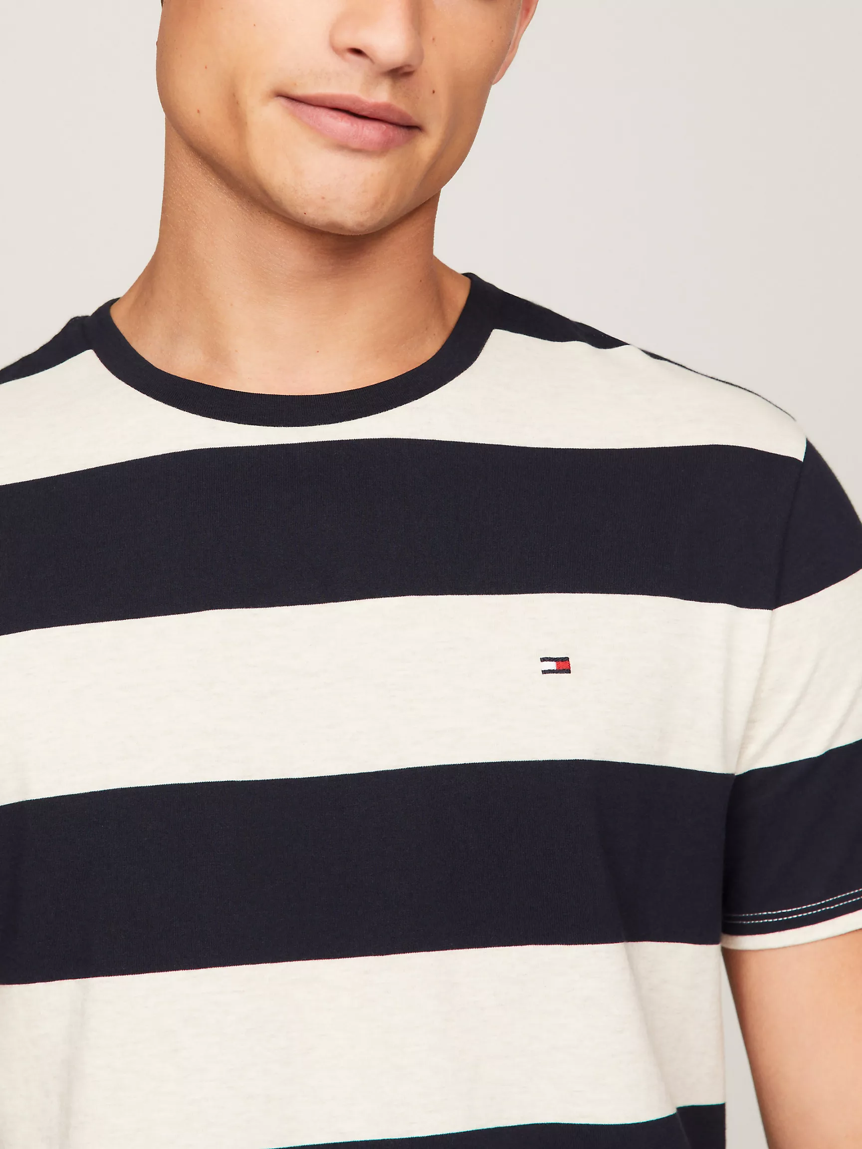 Мужская футболка Tommy Hilfiger, Футболка с полосками в стиле регби