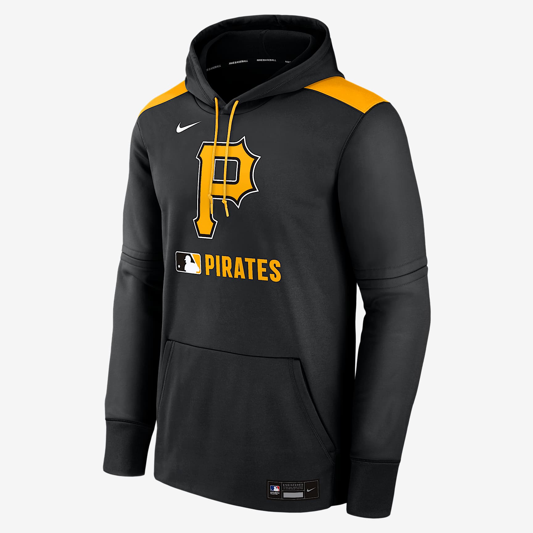 Pittsburgh Pirates Authentic Collection Men's Nike Therma MLB Pullover Hoodie