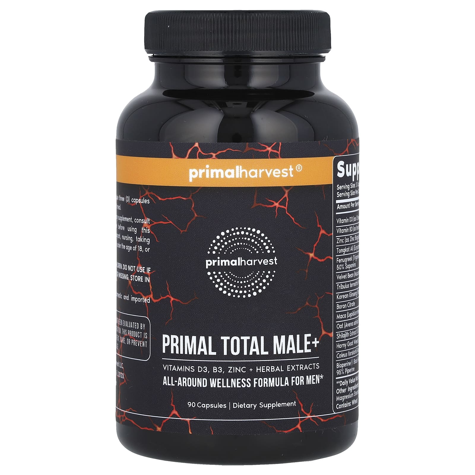 Primal Harvest, Primal Total Male+, 90 капсул