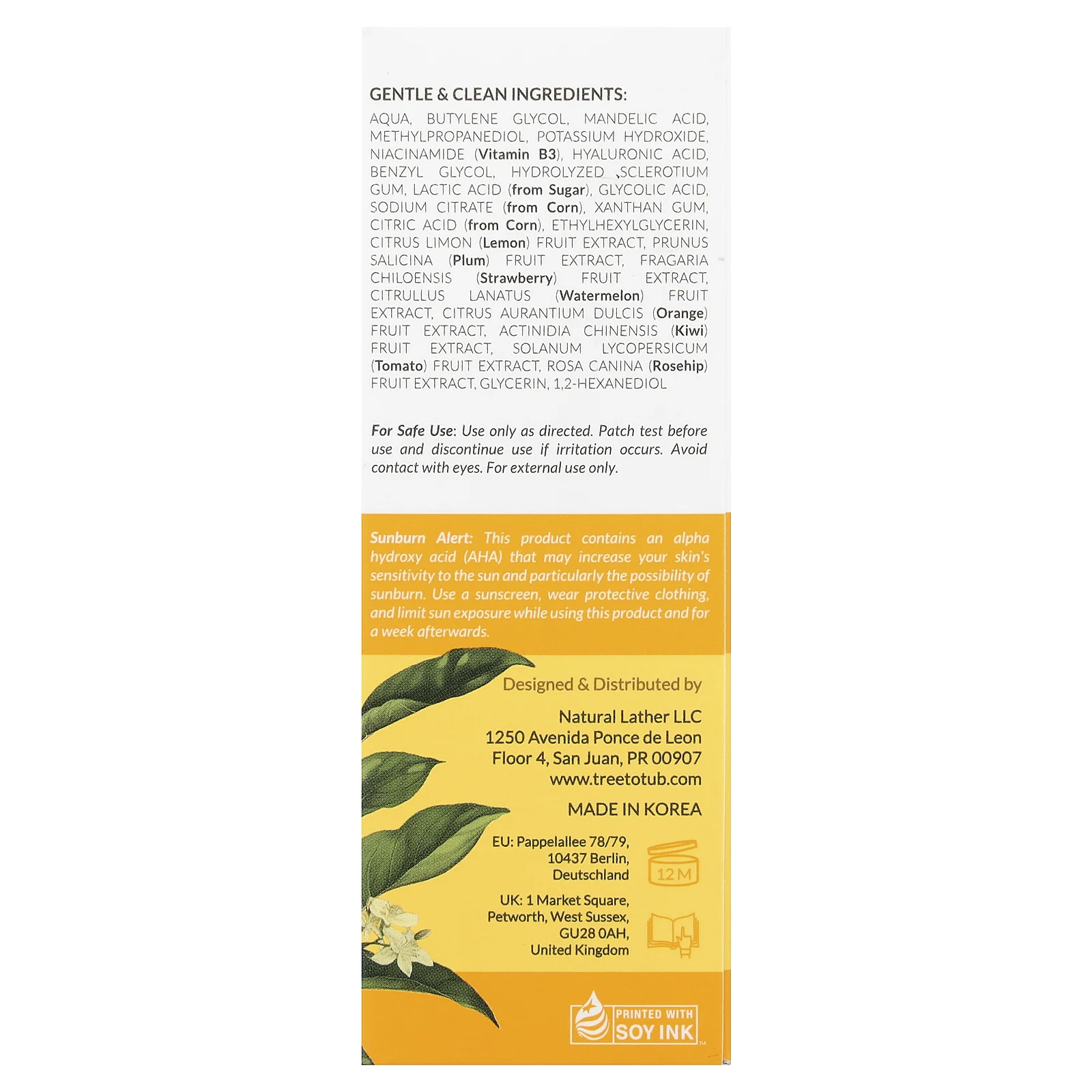 Tree to Tub, Миндальная кислота 10%, 30 мл (1 жидк. Унция)