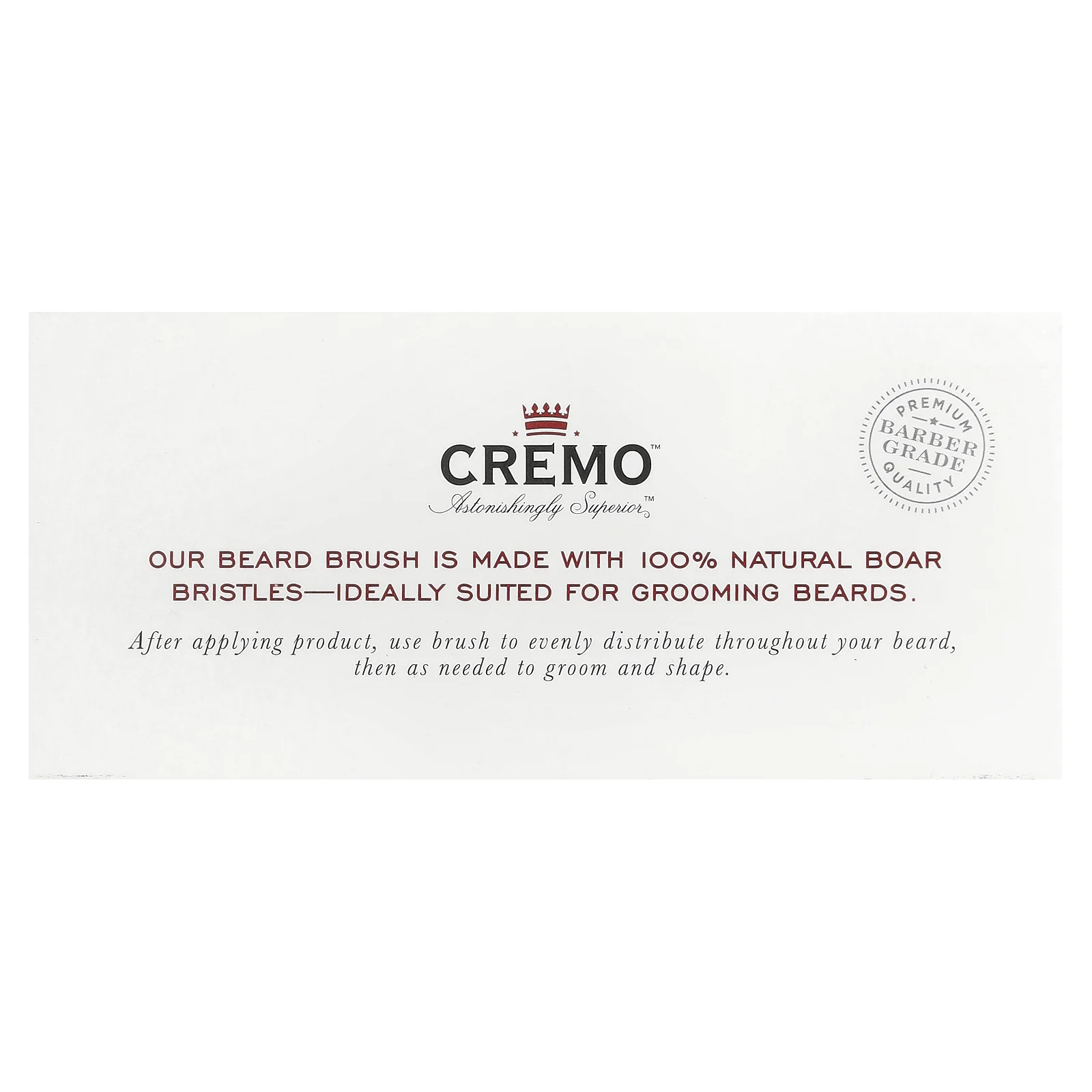 Cremo, Кисть для бороды All Natural, 1 кисть