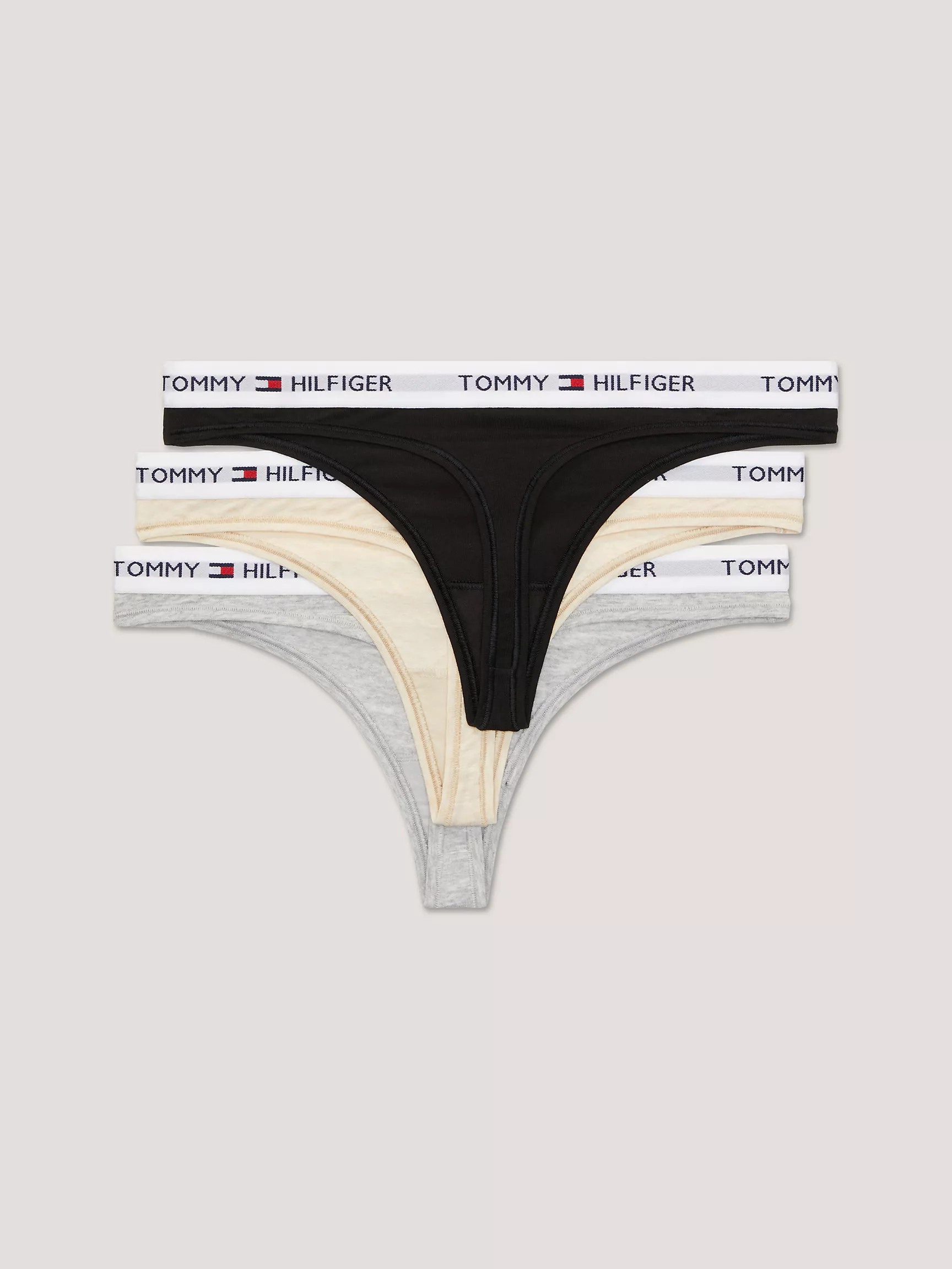 Женское нижнее белье Tommy Hilfiger, Стринги с логотипом Tommy (набор 3 шт.)