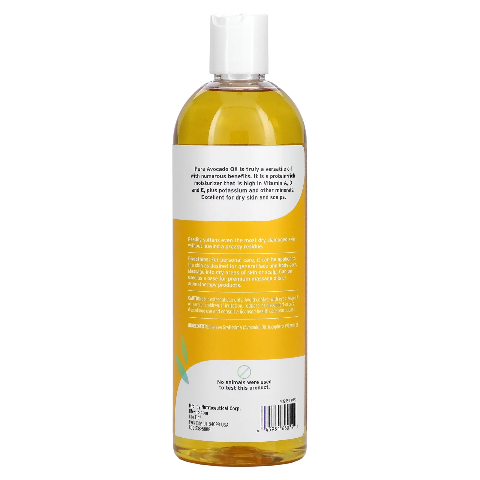 Life-flo, чистое масло авокадо, 473 мл (16 жидк. унции)