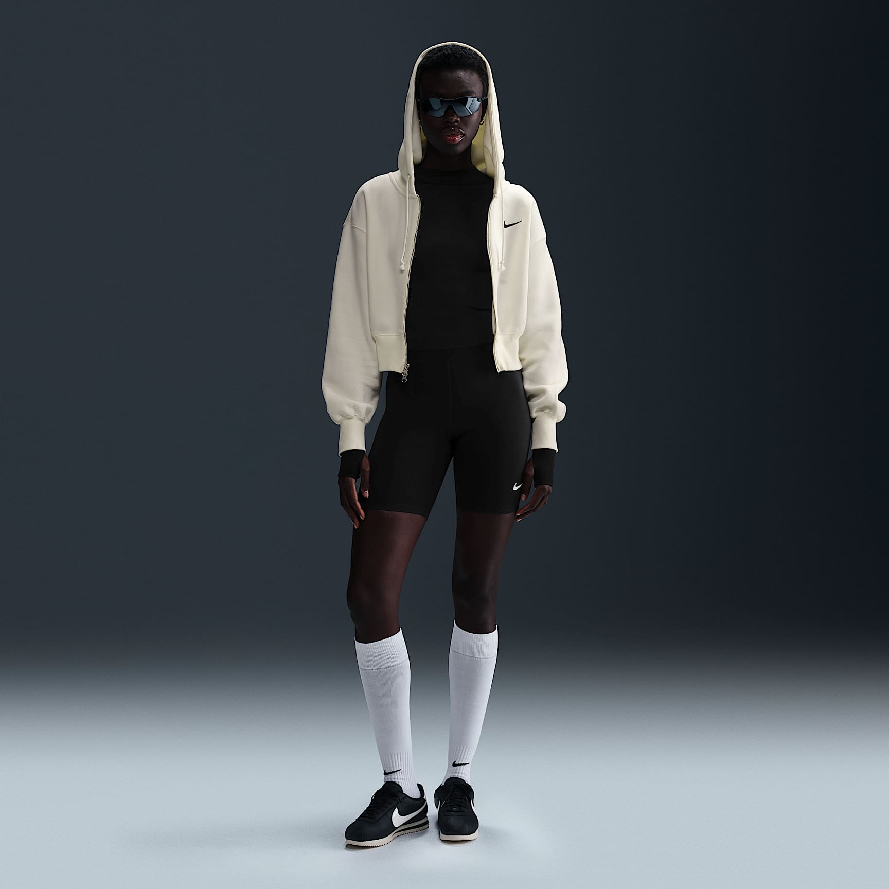 Nike Sportswear Phoenix Fleece Women's Loose Cropped Full-Zip Hoodie