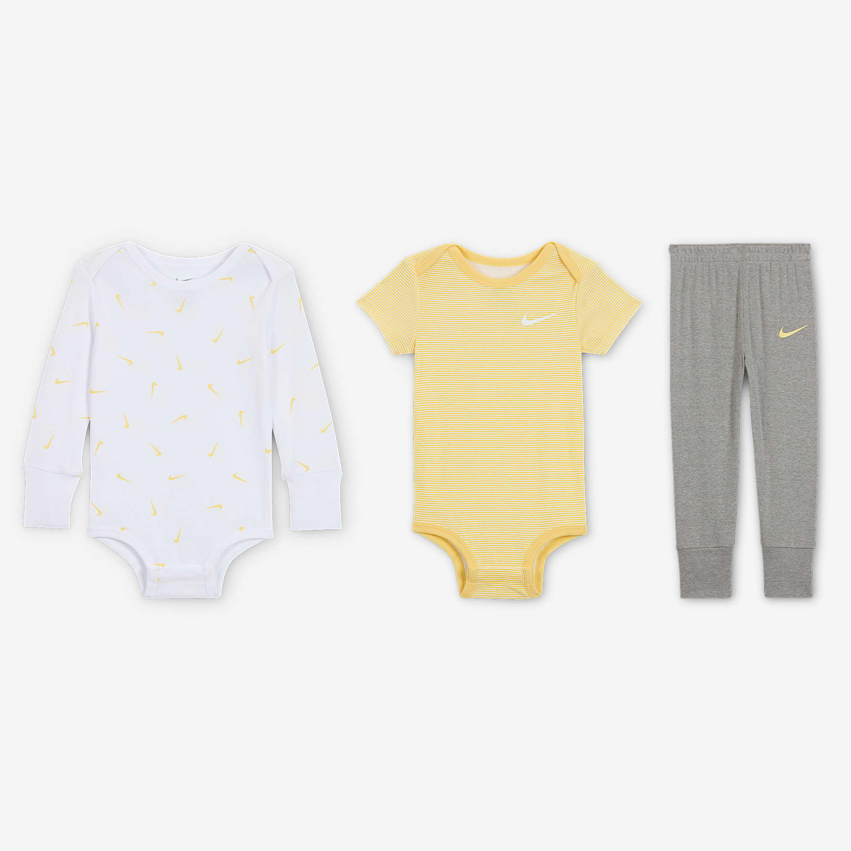 Nike Baby Essentials Baby (0-9M) 3-Piece Bodysuits and Pants Set