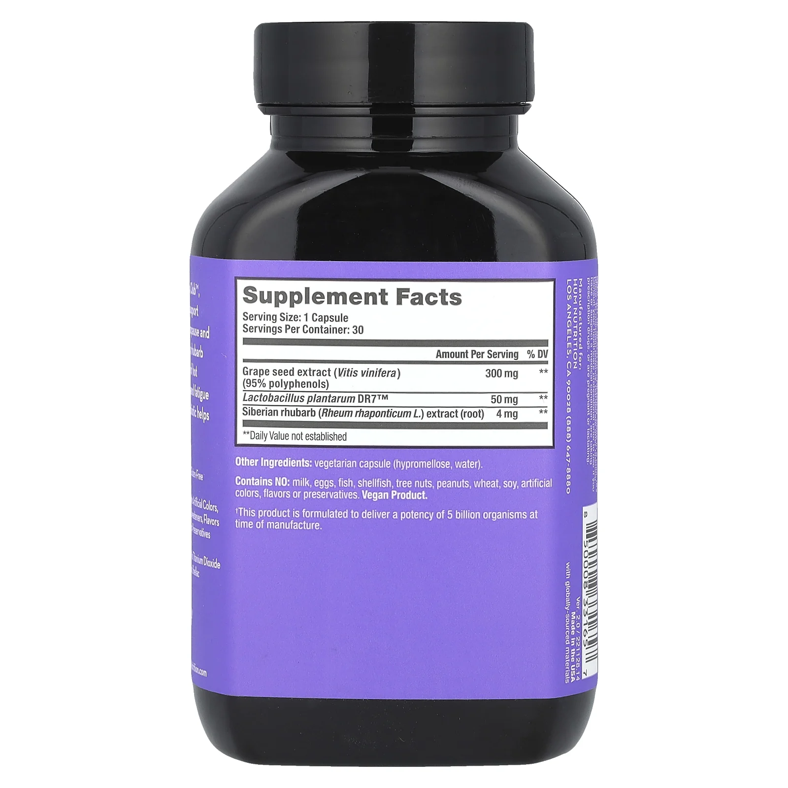 HUM Nutrition, Fan Club™, Multi-Symptom Menopause Relief, 30 Vegan Capsules