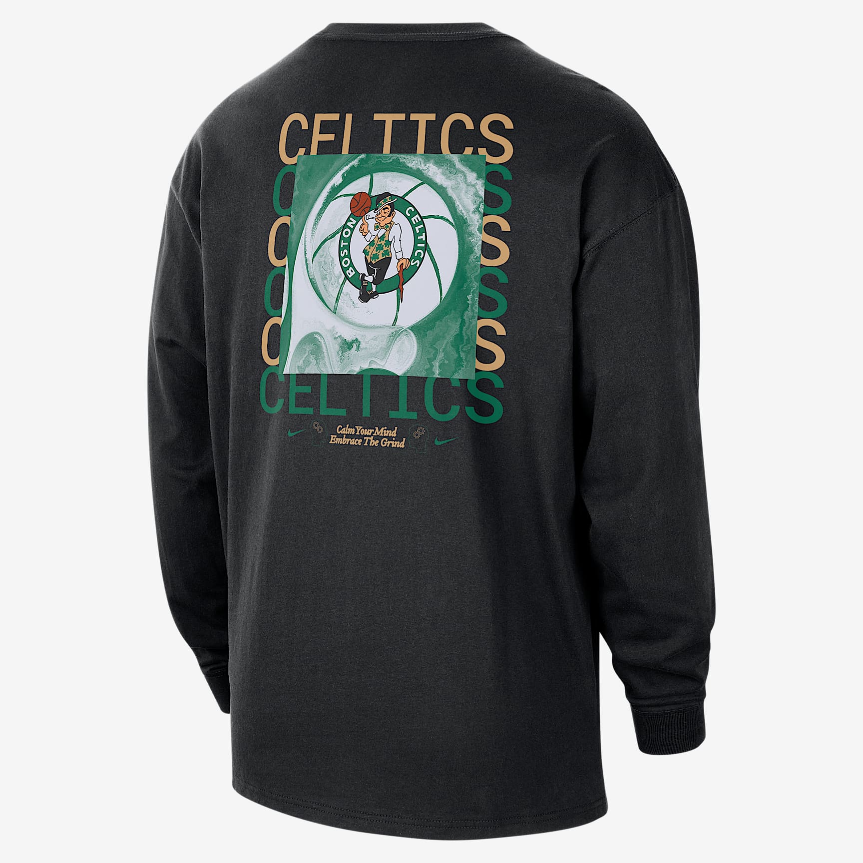 Boston Celtics Courtside Men's Nike NBA Max90 Long-Sleeve T-Shirt