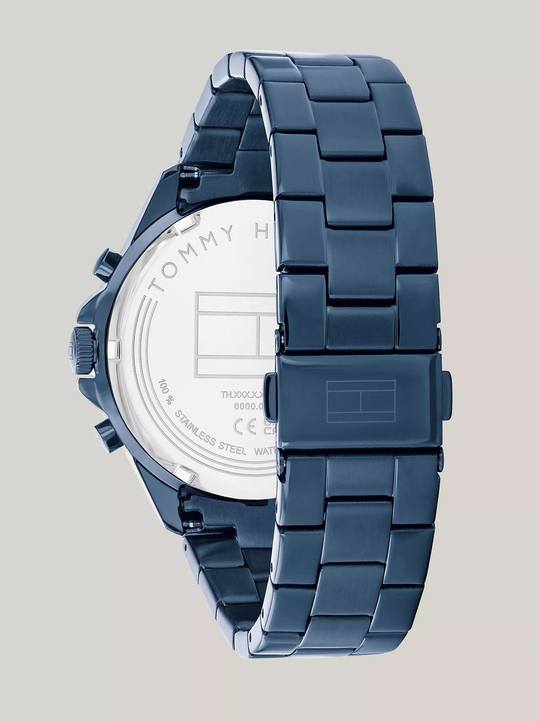 Женские часы Tommy Hilfiger, Часы 40 мм с синим циферблатом в стиле boyfriend