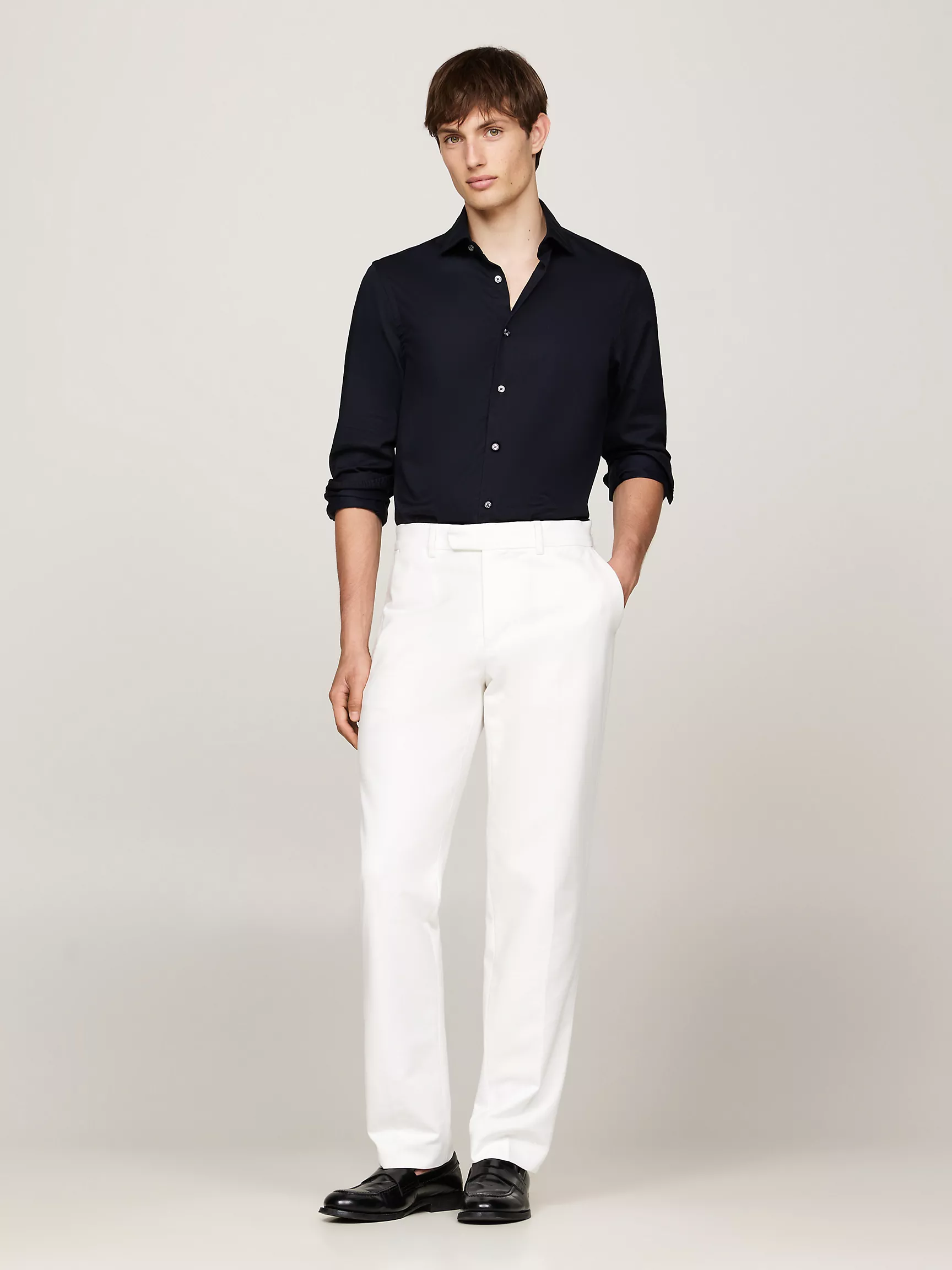 Мужская рубашка Tommy Hilfiger, Приталенная рубашка из поплина