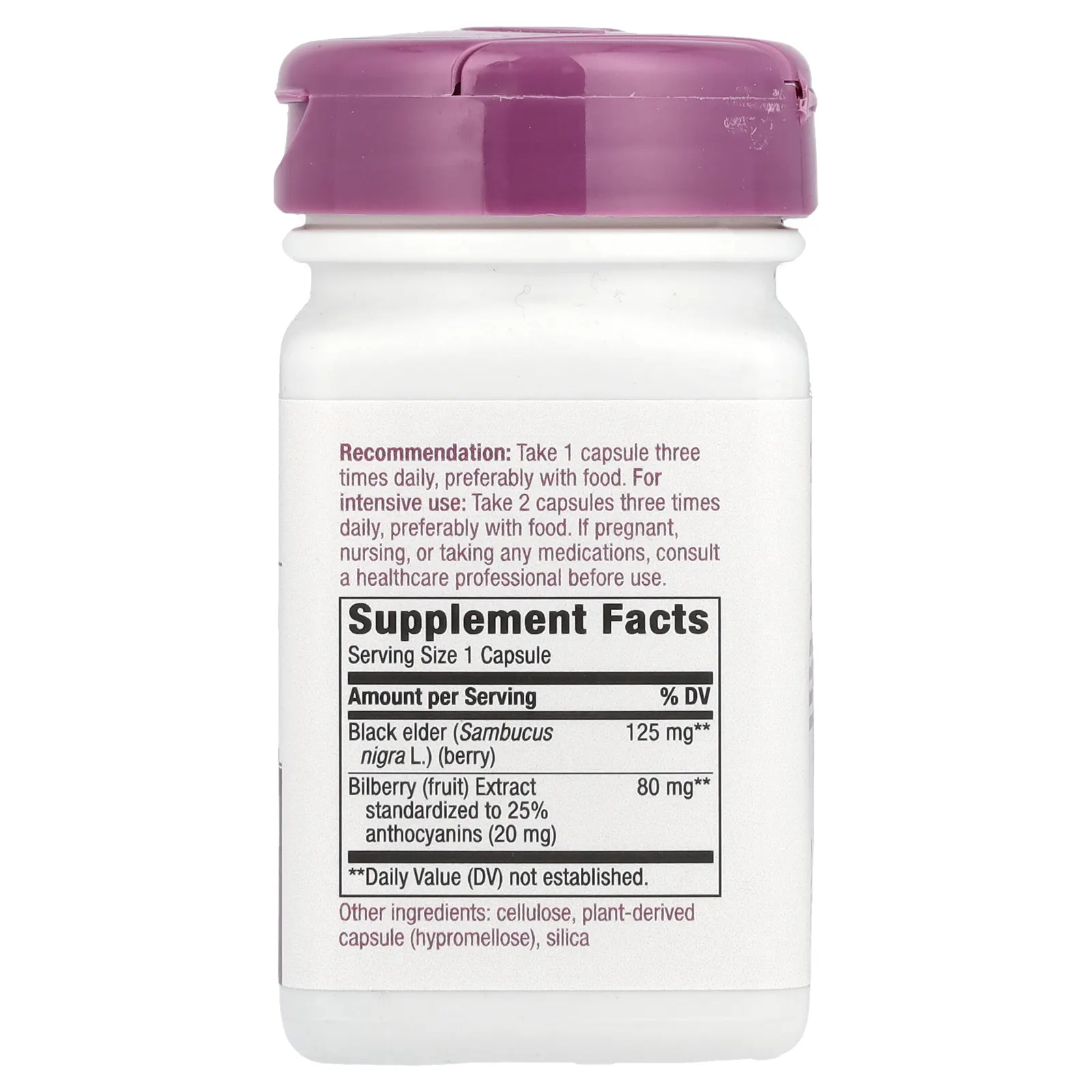 Nature's Way, премиальный экстракт, черника, 60 веганских капсул