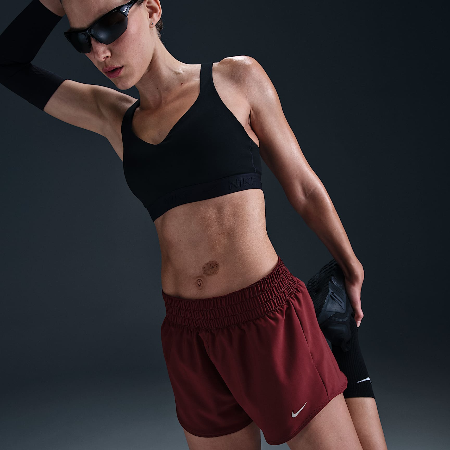 Nike One Women's Dri-FIT Mid-Rise 3" Brief-Lined Shorts