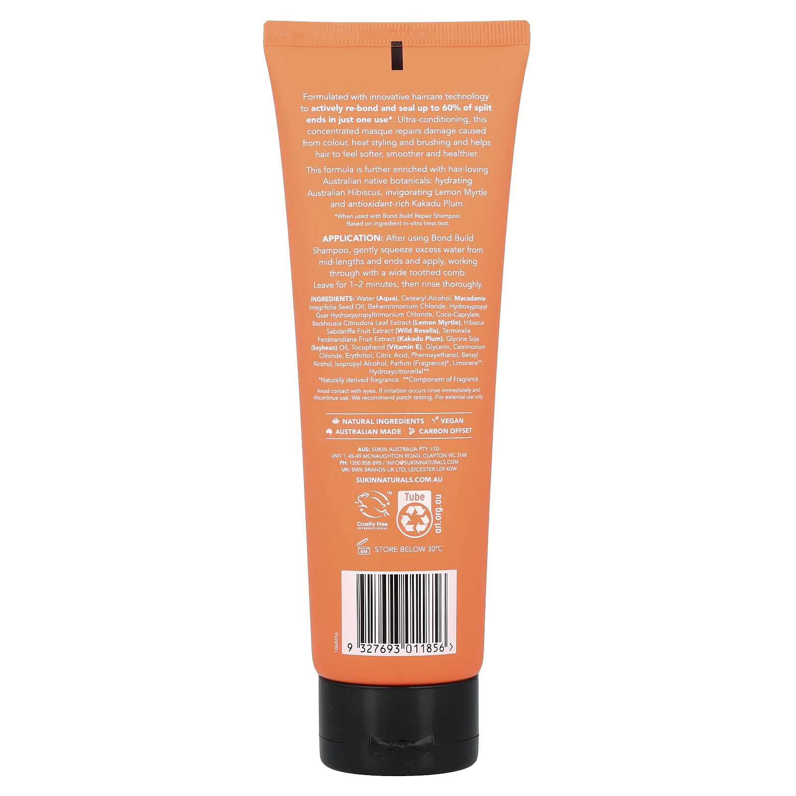 Sukin, Haircare, Bond Build, маска для интенсивного восстановления, 200 мл (6,76 жидк. Унции)