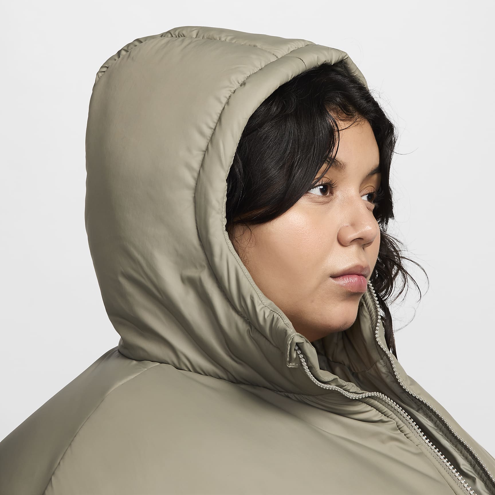 Nike Sportswear Classic Puffer Women's Therma-FIT Loose Hooded Jacket (Plus Size)