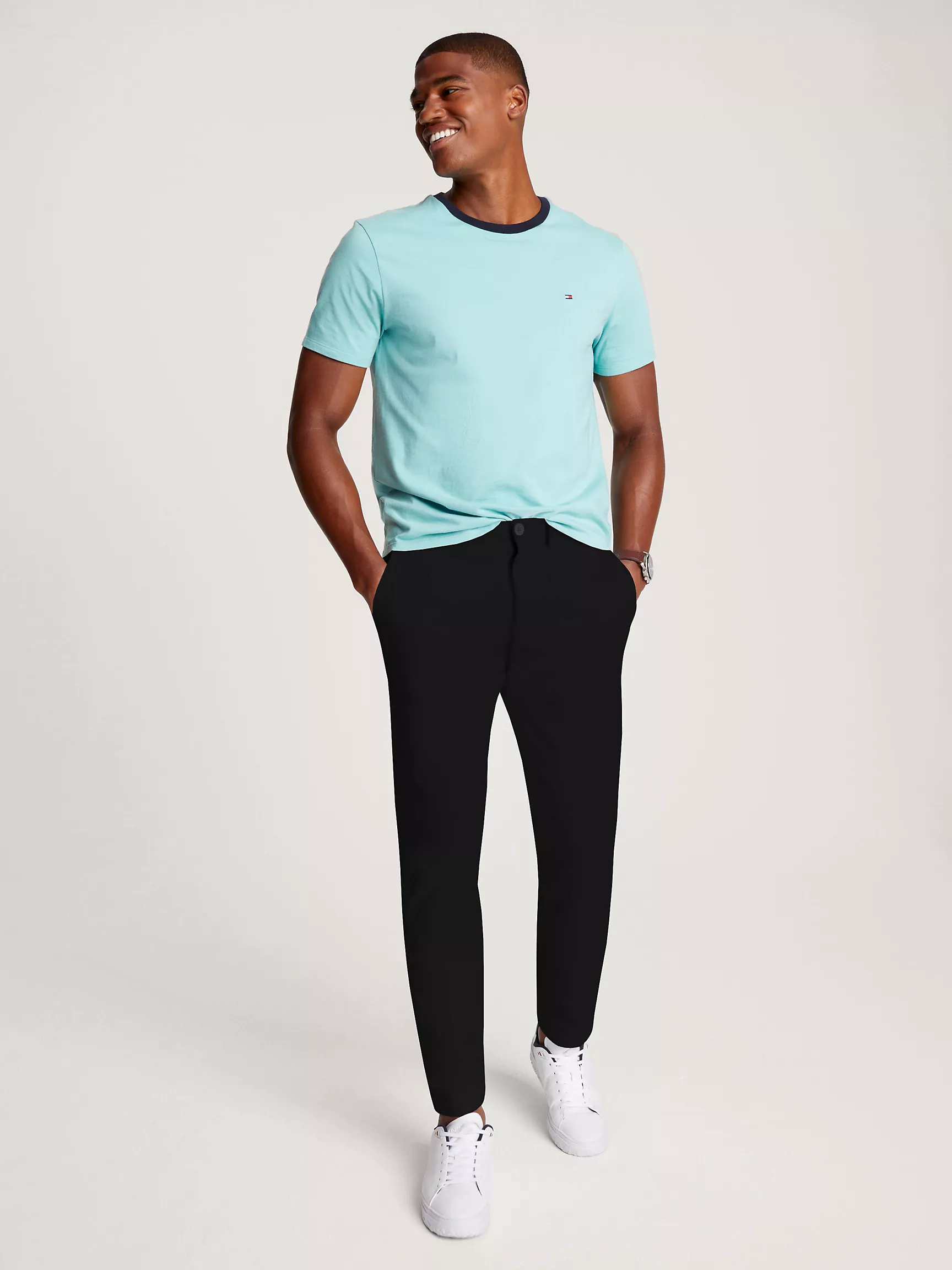 Мужские брюки Tommy Hilfiger, Приталенные эластичные брюки чинос THFlex