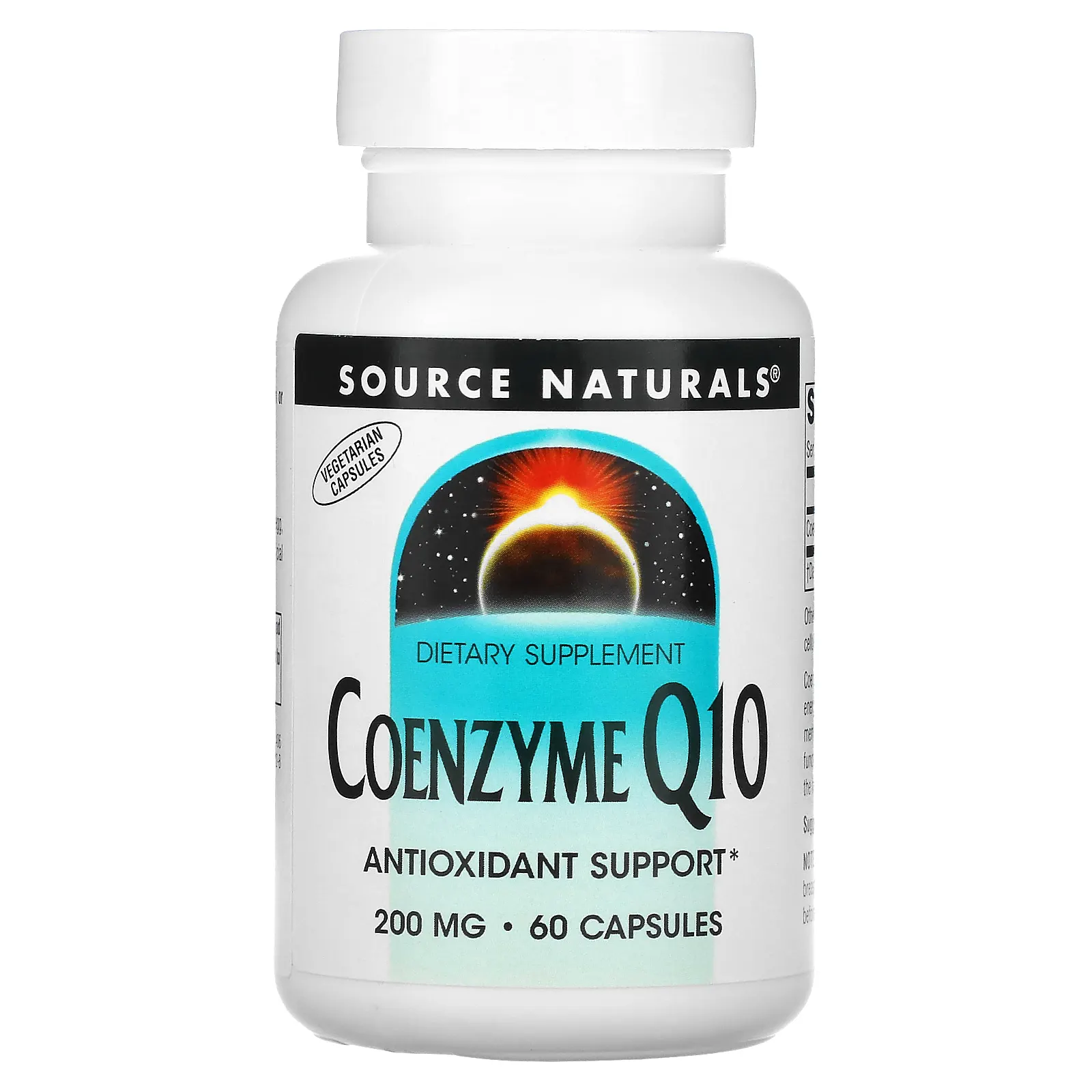 Source Naturals, коэнзим Q10, 200 мг, 60 капсул