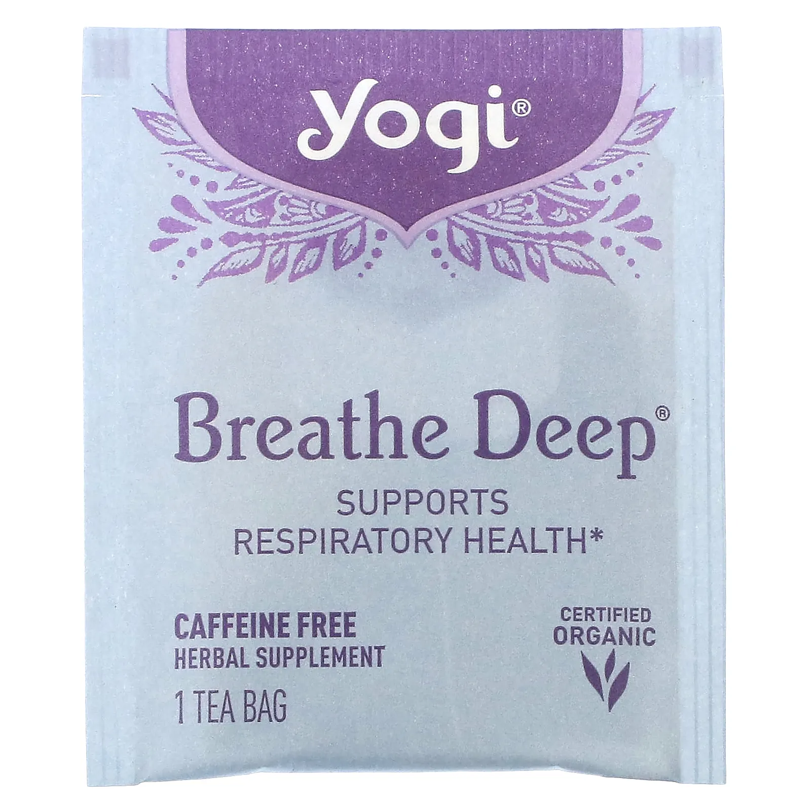 Yogi Tea, Breathe Deep, без кофеина, 16 чайных пакетиков, 32 г (1,12 унции)