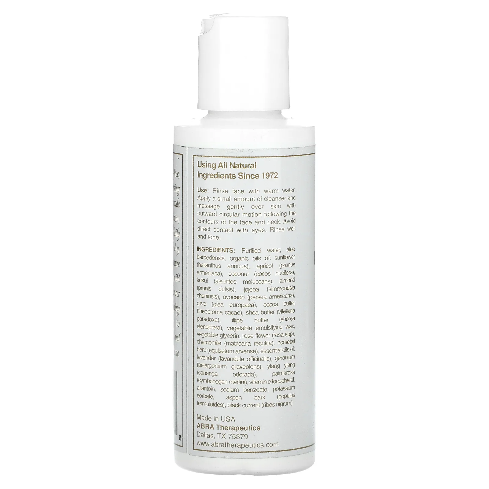 Abra Therapeutics, Увлажняющее очищающее средство, лаванда и иланг-иланг, 120 мл (4 жидк. Унции)