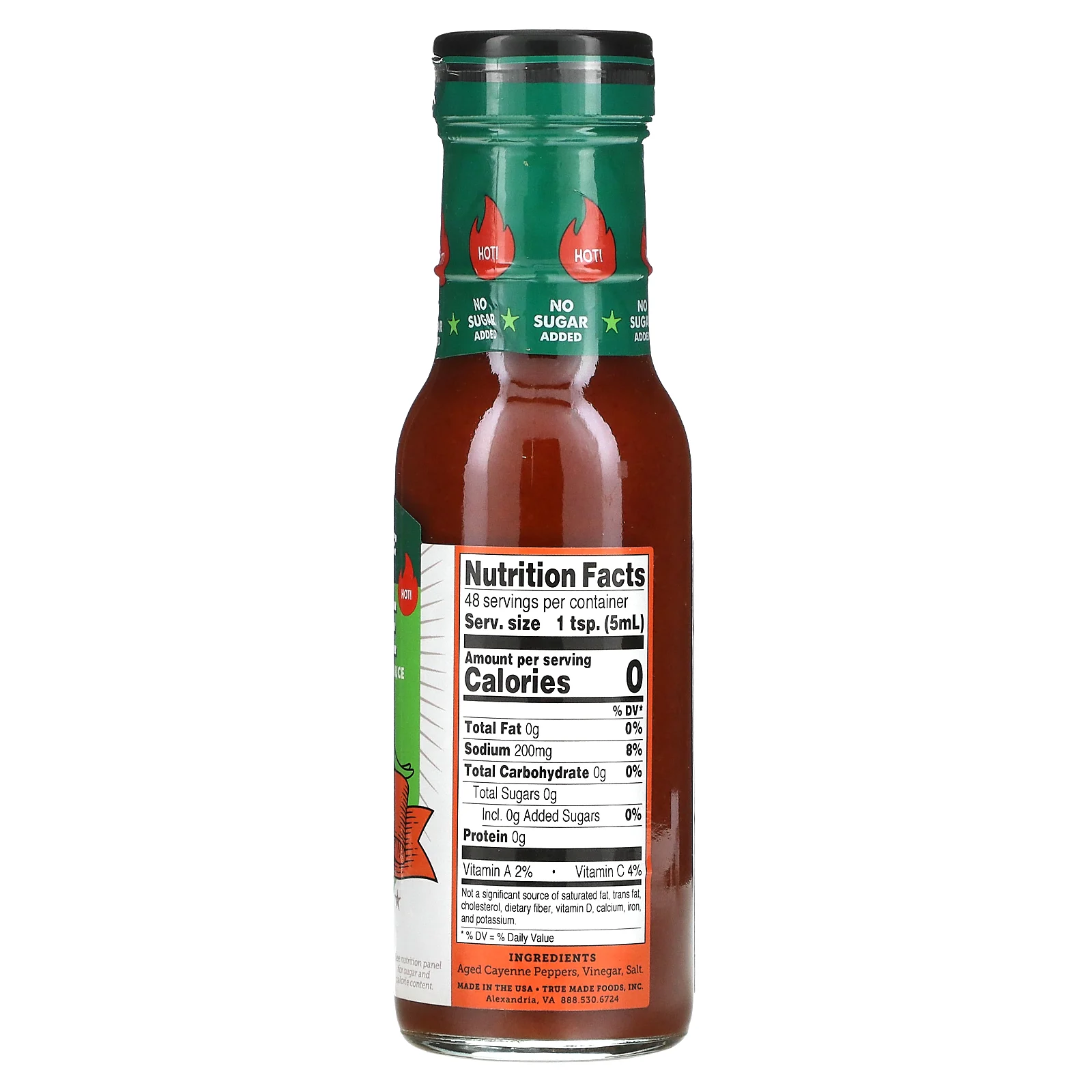 True Made Foods, Кайенский острый соус, Serious Heat, 236 мл (8 жидк. Унций)