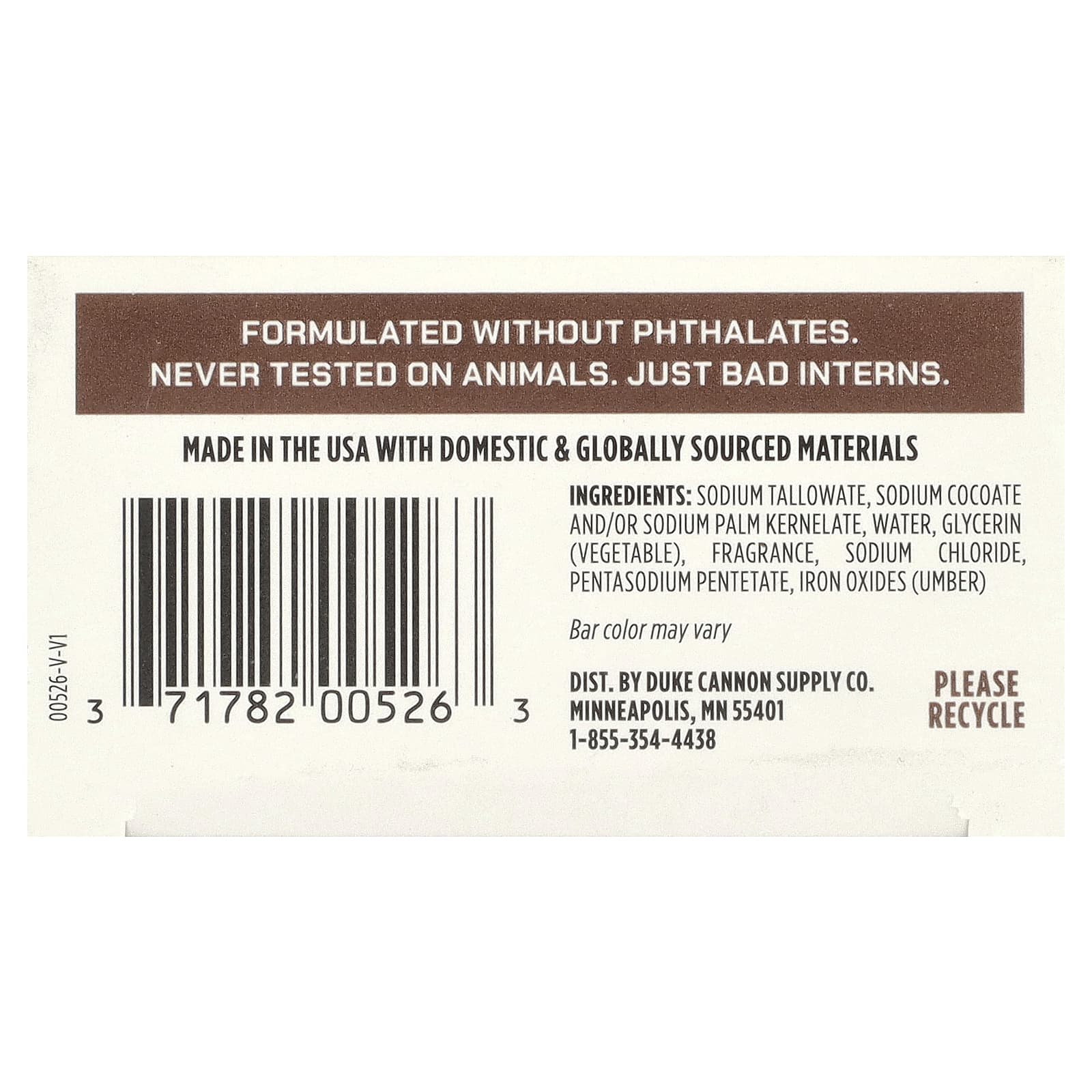 Duke Cannon Supply Co., Big Brick Of Bar Soap®, Old Glory, 283 г (10 унций)