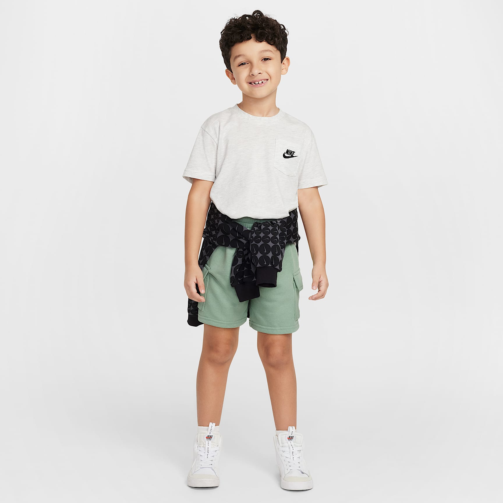 Nike Sportswear Little Kids' Pocket T-Shirt and French Terry Shorts Set