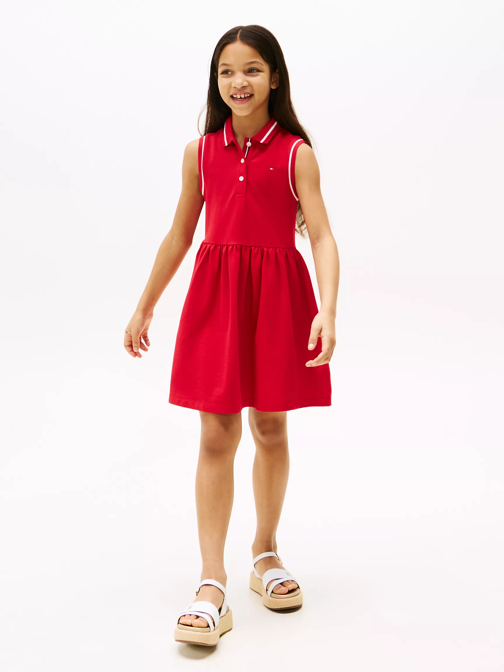 Платье для девочек Tommy Hilfiger, Детское эластичное поло-платье без рукавов