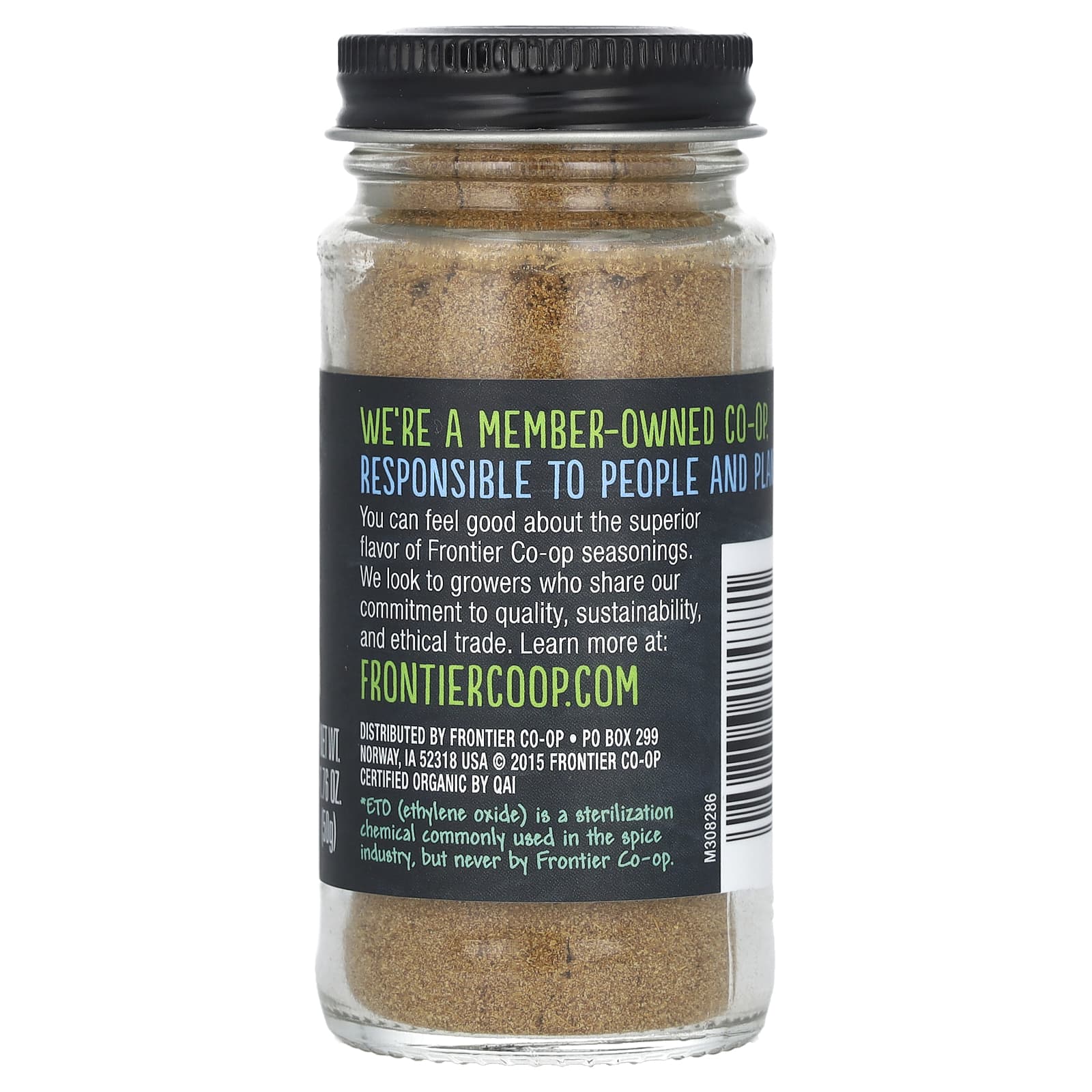 Frontier Co-op, Органические семена зиры, молотые, 1,76 унции (50 г)
