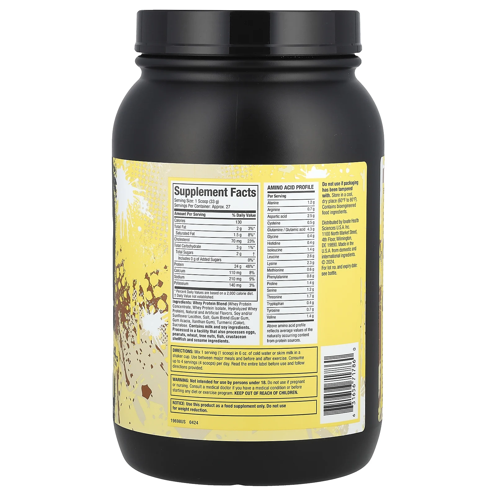 MuscleTech, Nitro Tech® Whey Gold, банановый крем, 907 г (2 фунта)