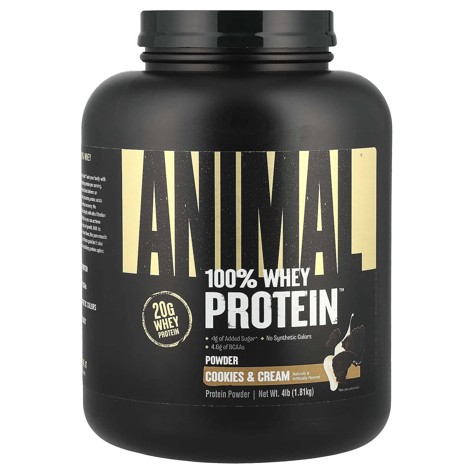 Animal, 100% Whey Protein Powder ™, печенье и сливки, 1,81 кг (4 фунта)