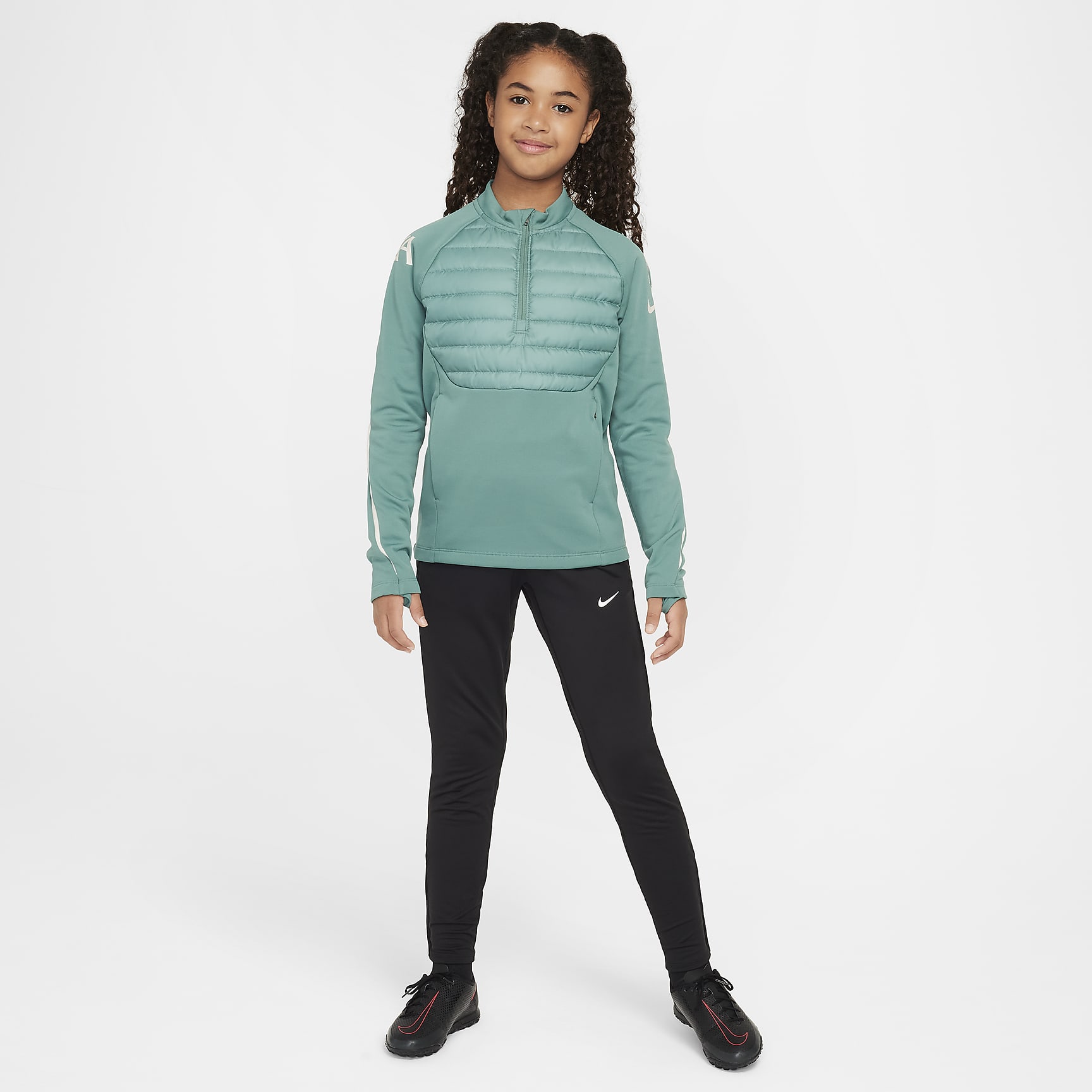 Liverpool FC Academy Winter Warrior Big Kids' Nike Therma-FIT Soccer Drill Top