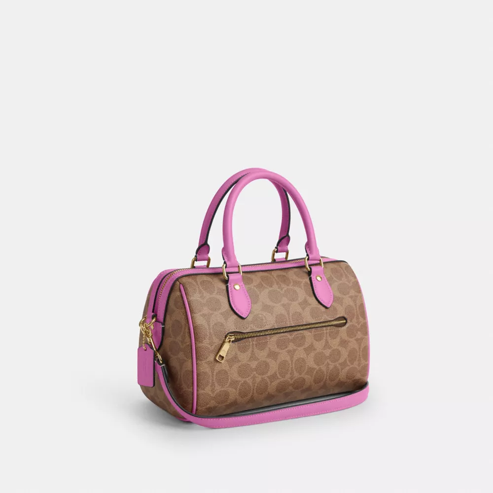 Сумка COACH Rowan Satchel Bag In Signature Canvas