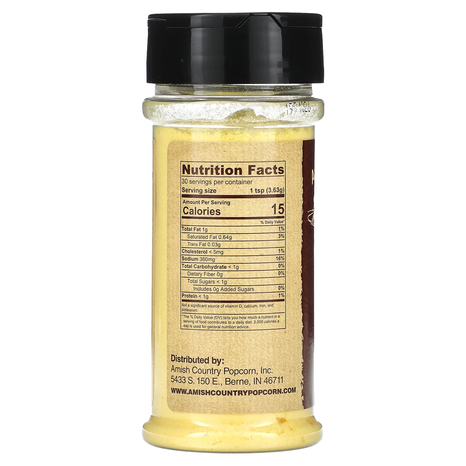 Amish Country Popcorn, Приправа для попкорна, белый чеддер, 108 г (3,8 унции)