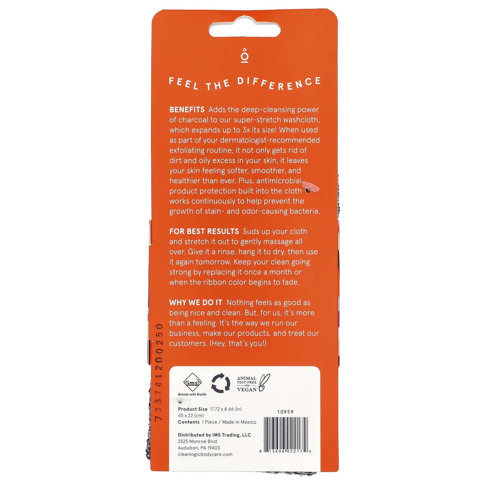 Clean Logic, Detoxify, отшелушивающая стрейч-ткань, 1 шт.