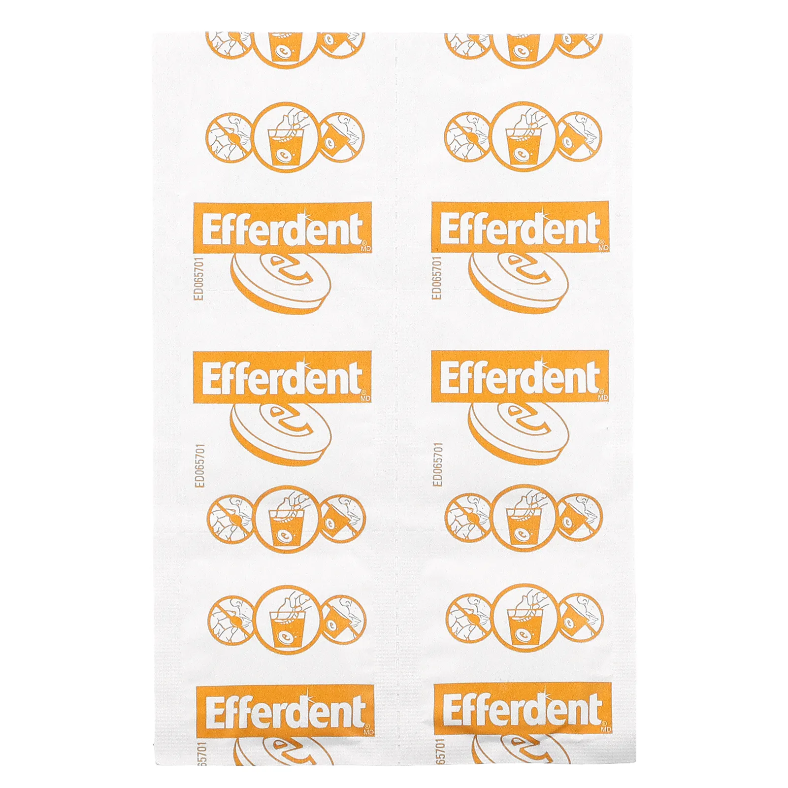 Efferdent, Антибактериальное средство для очищения зубных протезов, ночное отбеливание, 90 таблеток