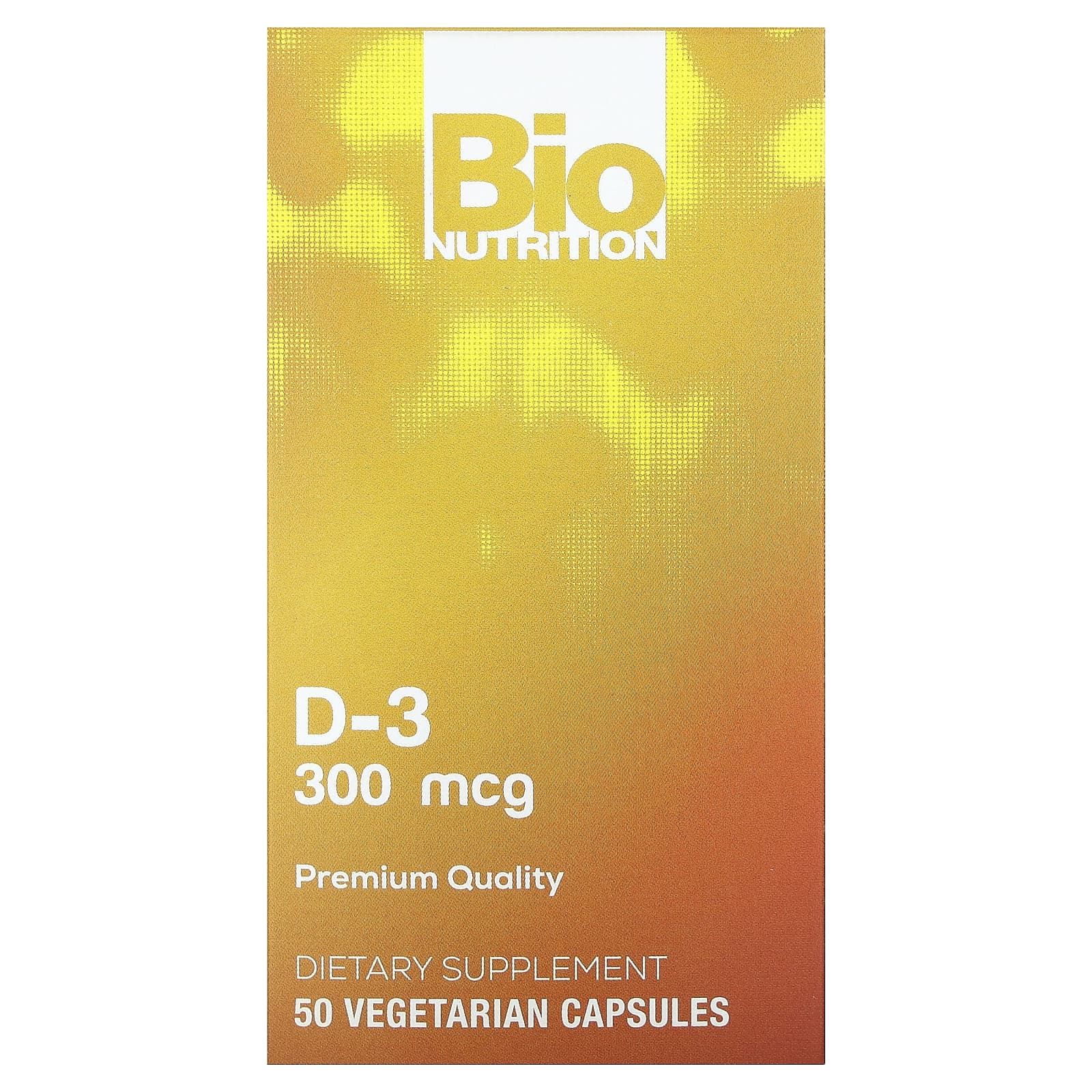 Bio Nutrition, D-3, 300 мкг, 50 вегетарианских капсул